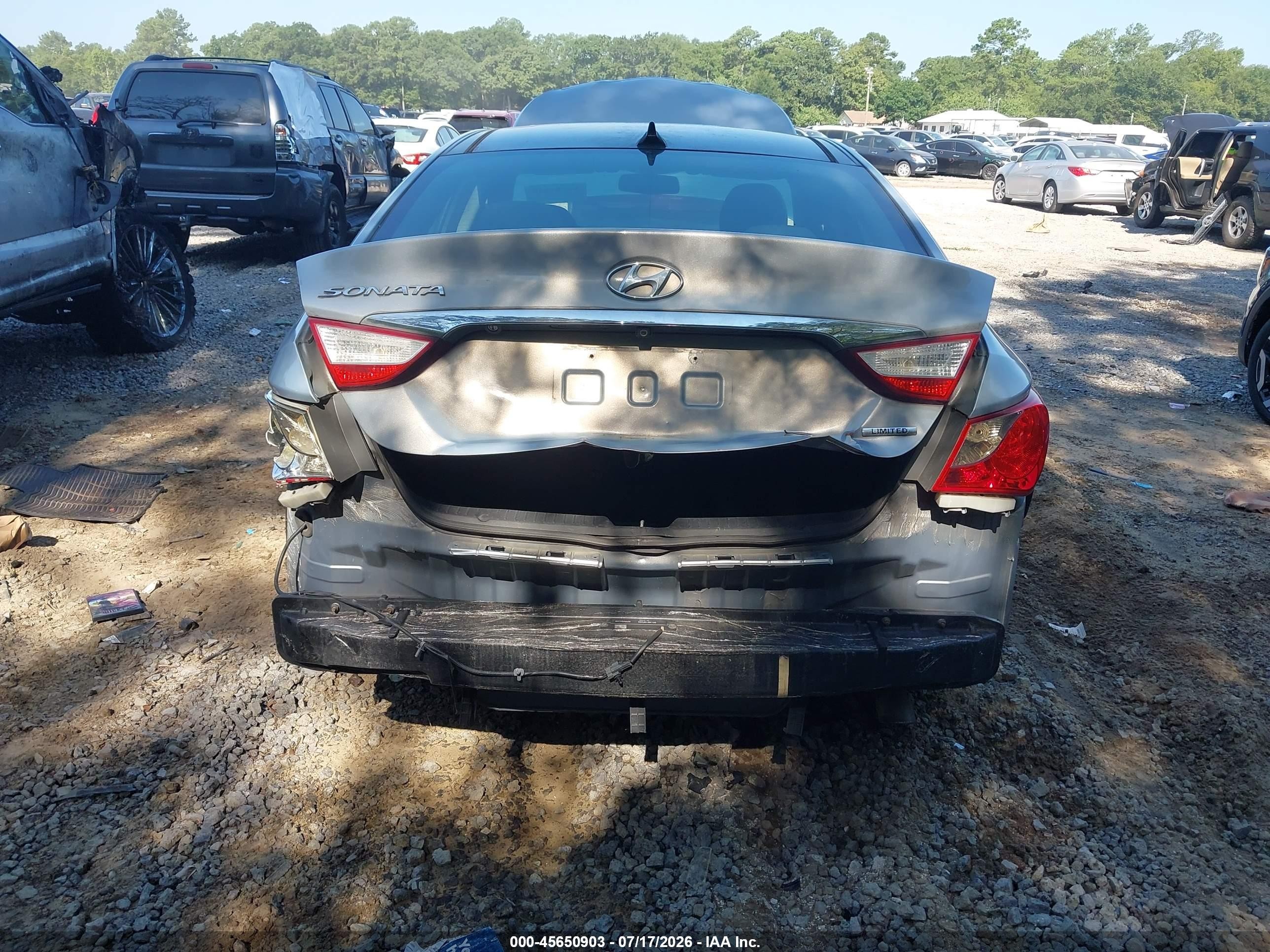 2013 Hyundai Sonata Limited Silver vin: 5NPEC4AC5DH596311