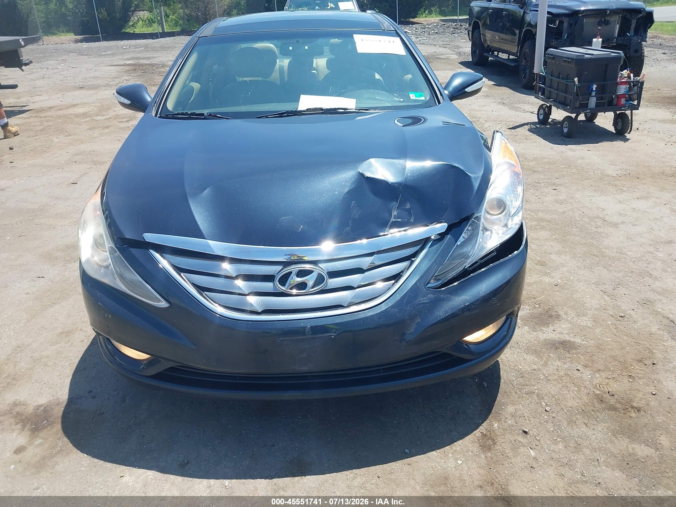 2013 Hyundai Sonata Limited Blue vin: 5NPEC4AC5DH633390