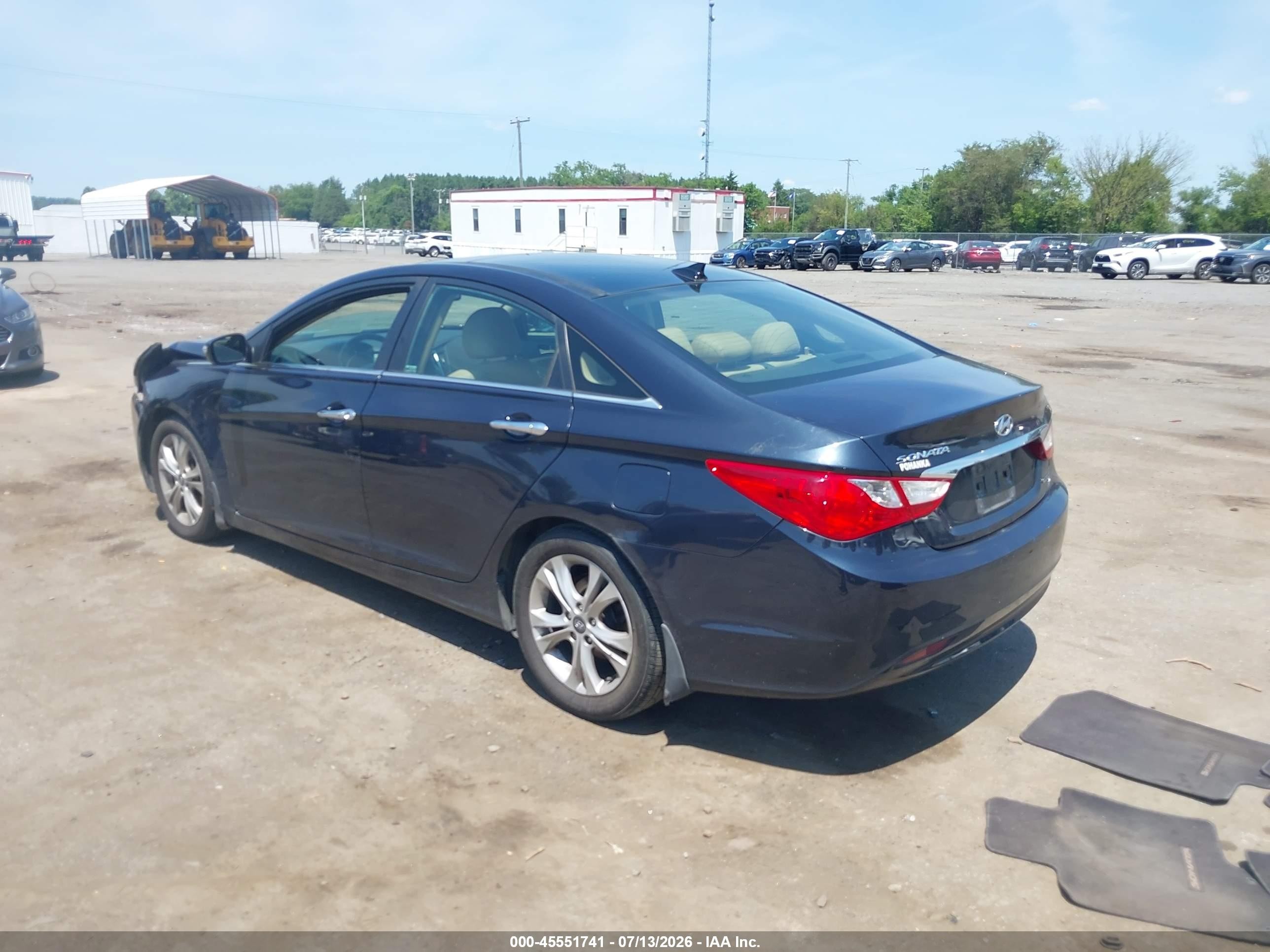 2013 Hyundai Sonata Limited Blue vin: 5NPEC4AC5DH633390