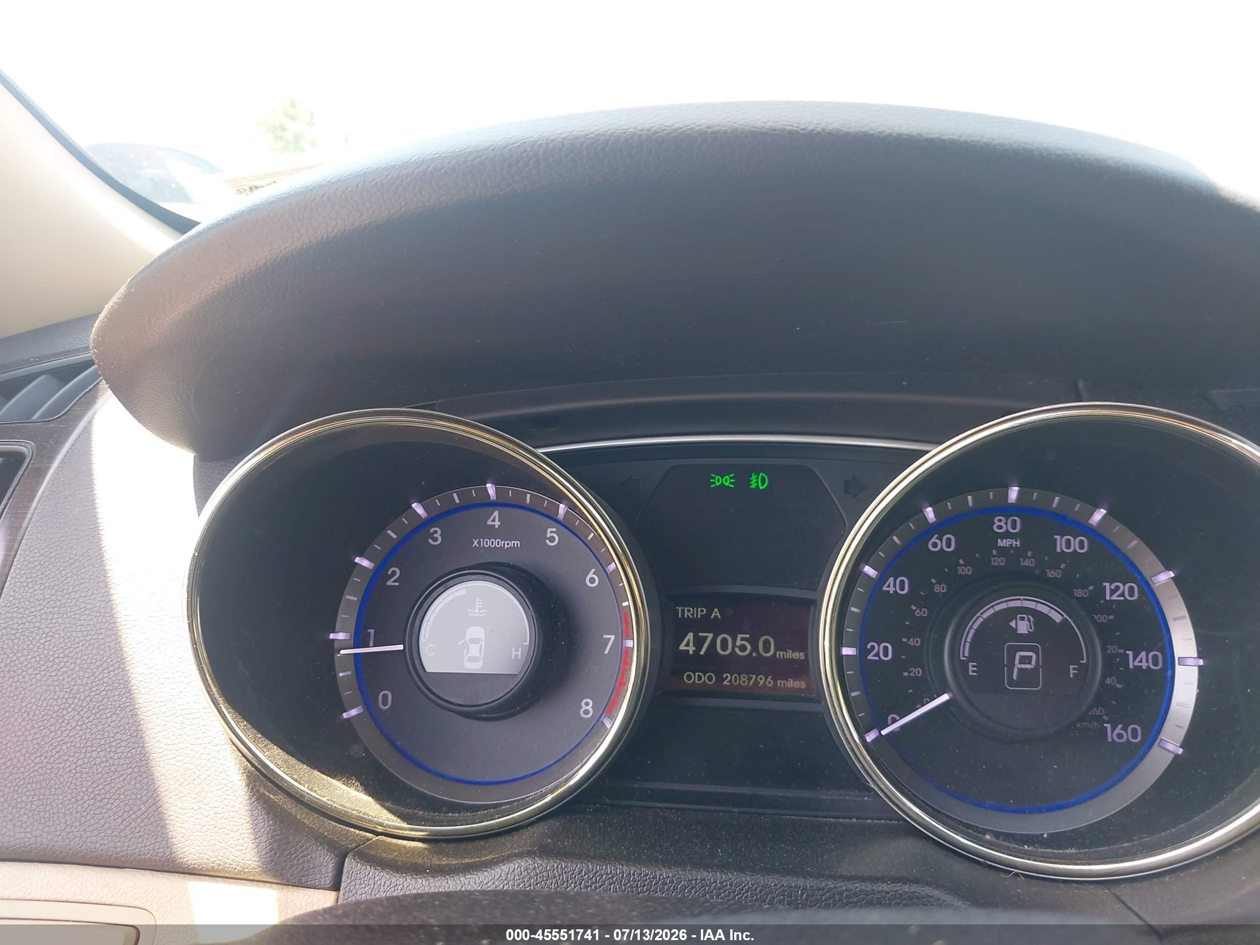 2013 Hyundai Sonata Limited Blue vin: 5NPEC4AC5DH633390