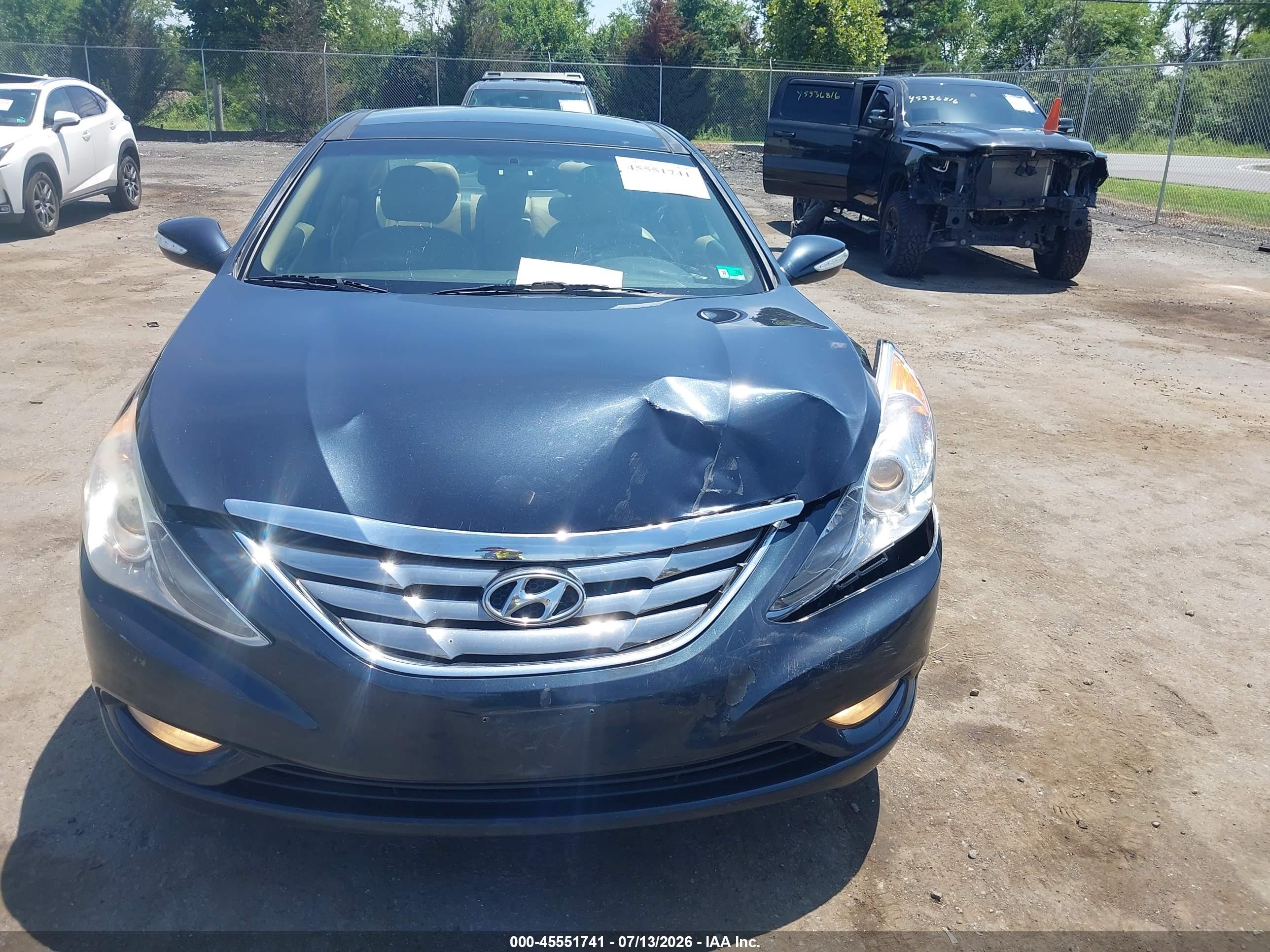 2013 Hyundai Sonata Limited Blue vin: 5NPEC4AC5DH633390