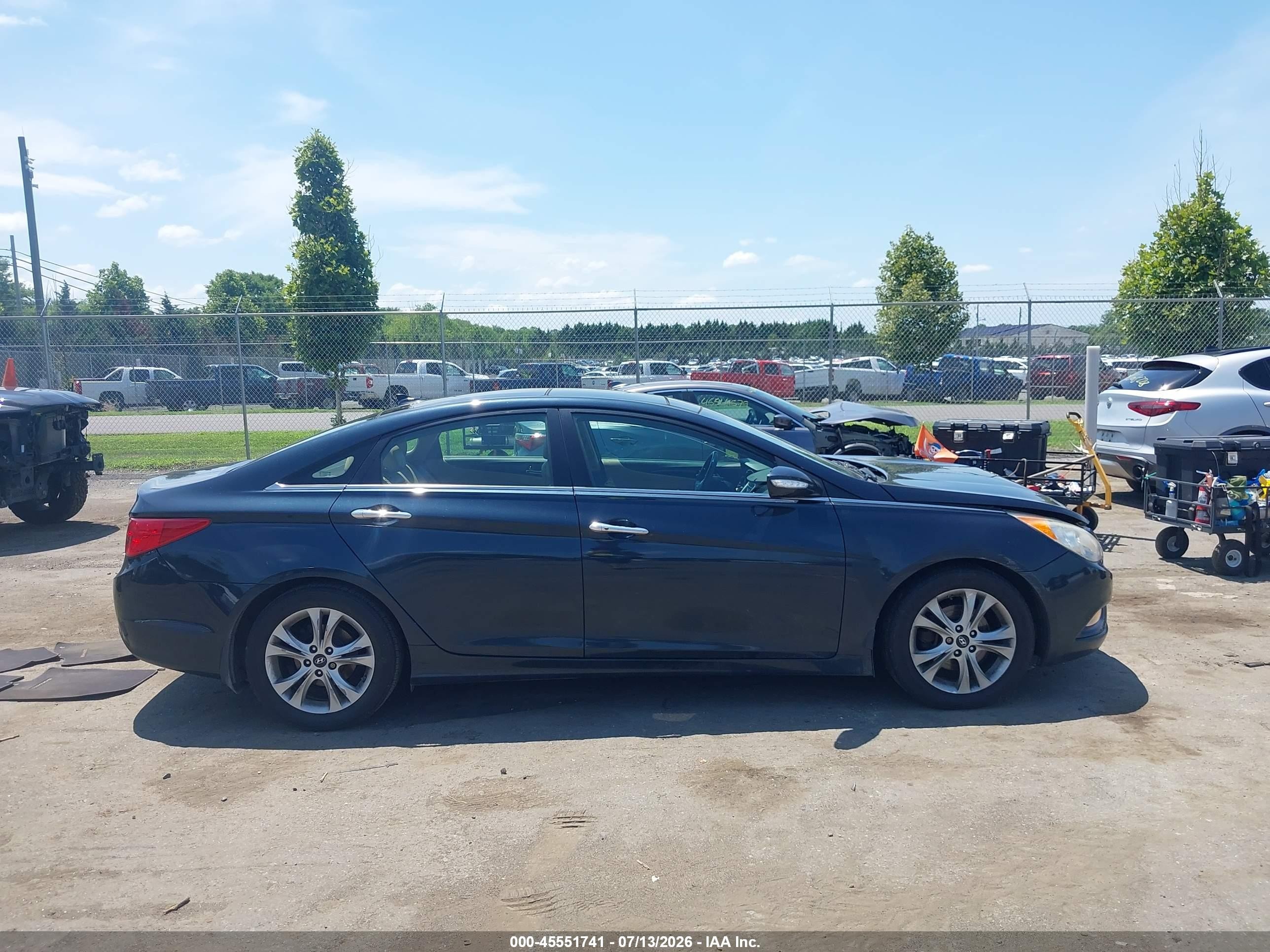 2013 Hyundai Sonata Limited Blue vin: 5NPEC4AC5DH633390