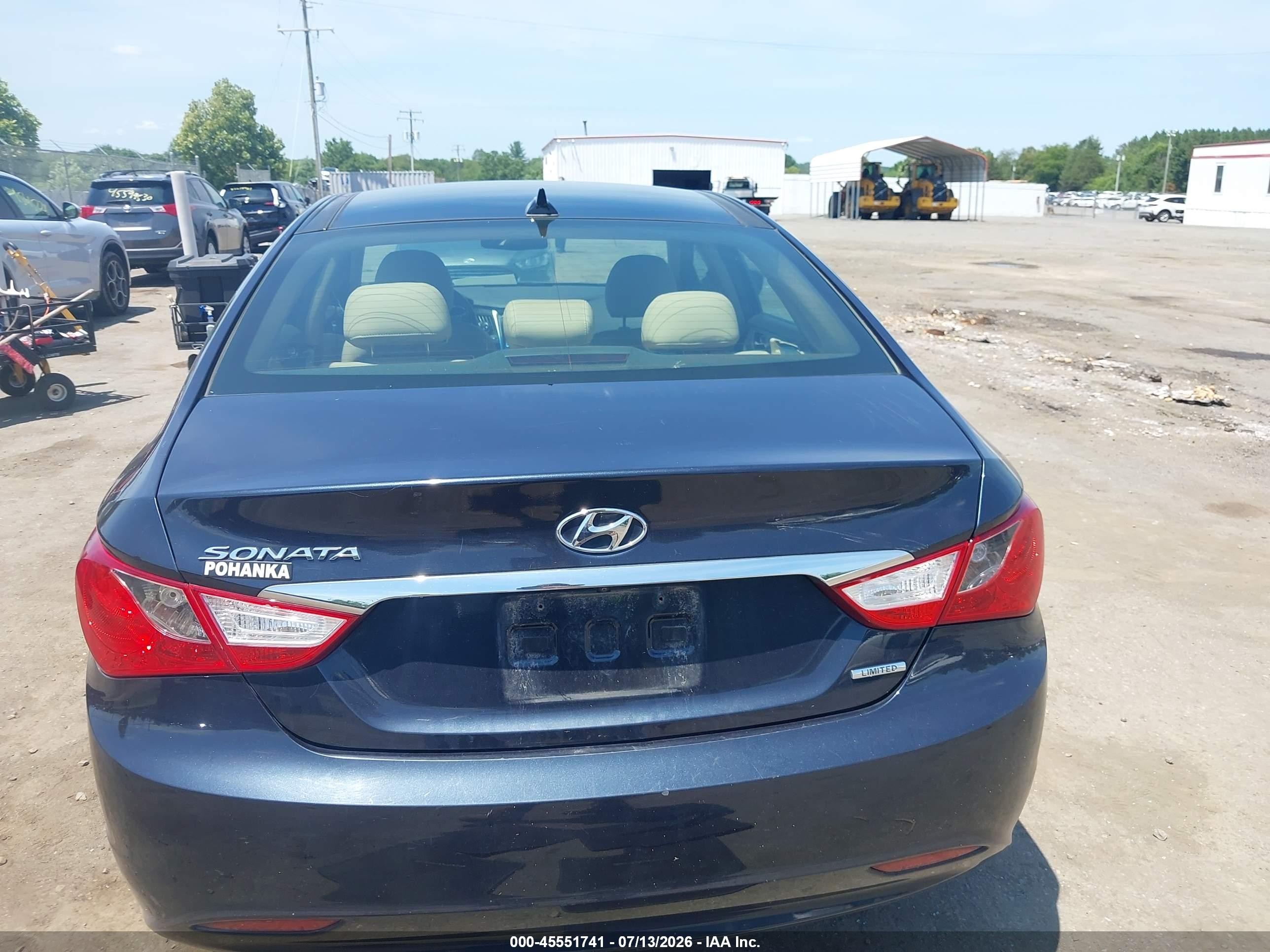 2013 Hyundai Sonata Limited Blue vin: 5NPEC4AC5DH633390