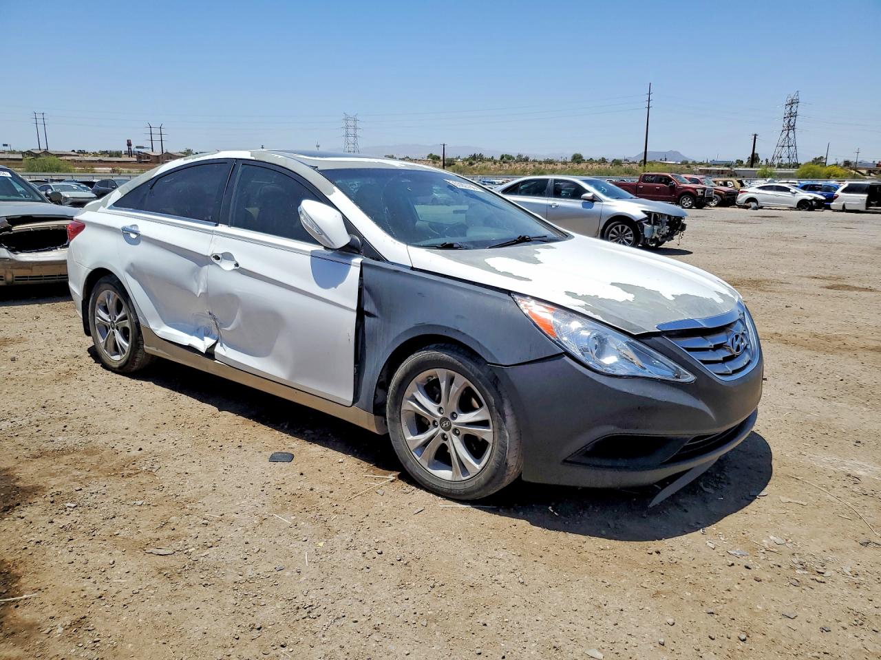 2013 Hyundai Sonata Limited White vin: 5NPEC4AC5DH639688