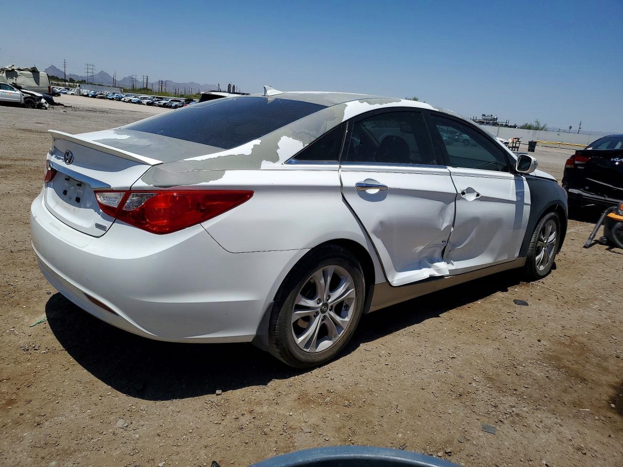 2013 Hyundai Sonata Limited White vin: 5NPEC4AC5DH639688