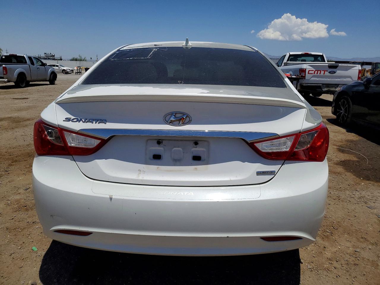 2013 Hyundai Sonata Limited White vin: 5NPEC4AC5DH639688