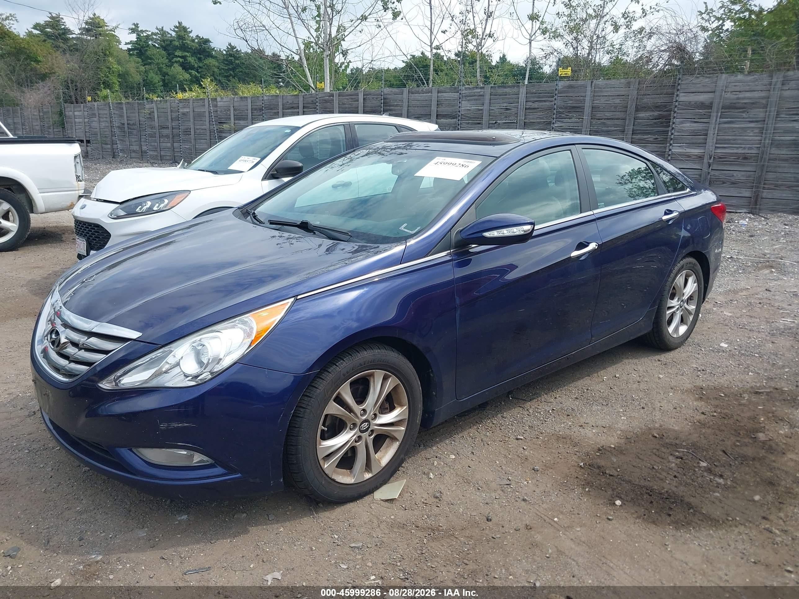 2013 Hyundai Sonata Limited Blue vin: 5NPEC4AC5DH653719