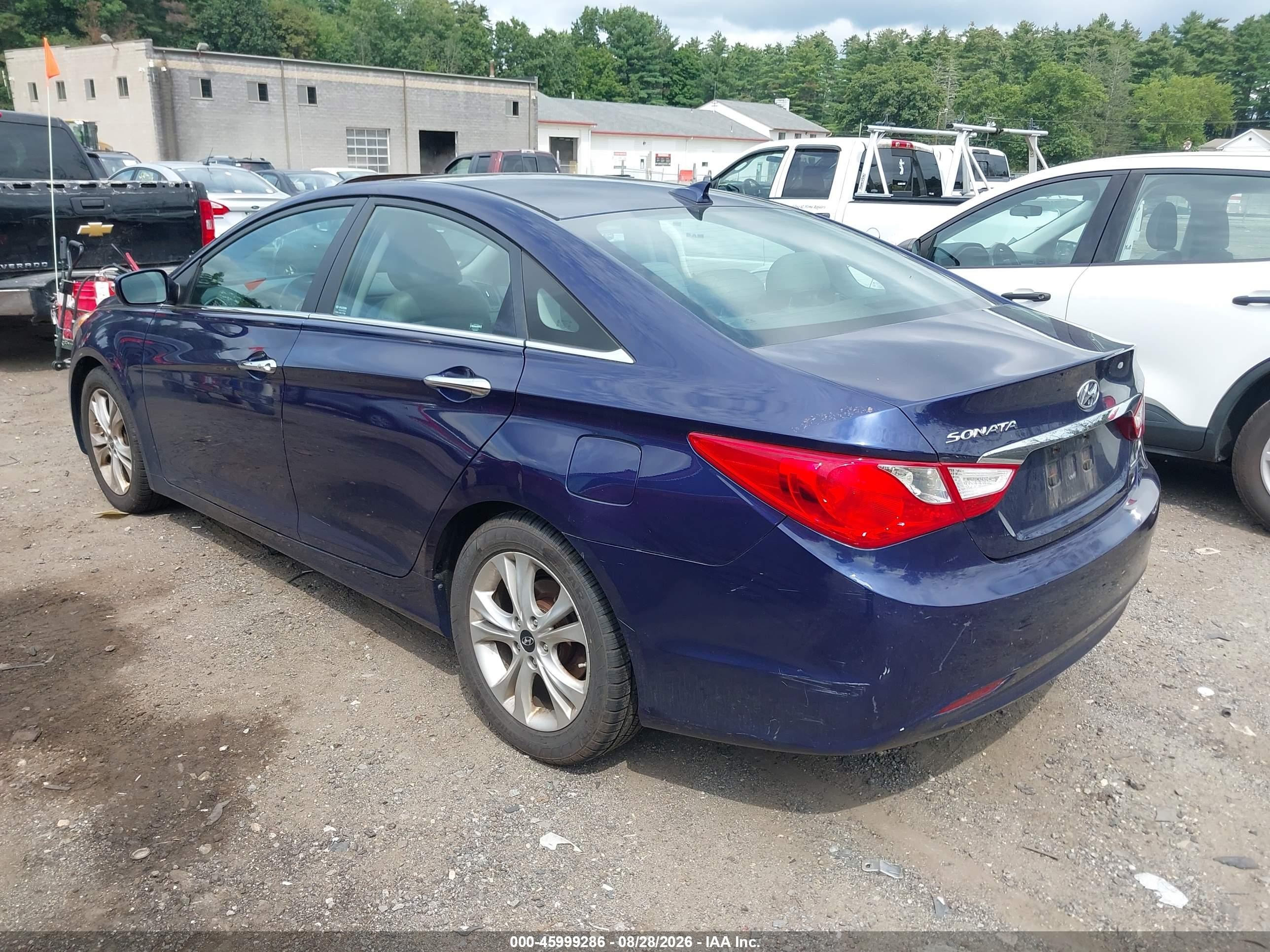 2013 Hyundai Sonata Limited Blue vin: 5NPEC4AC5DH653719