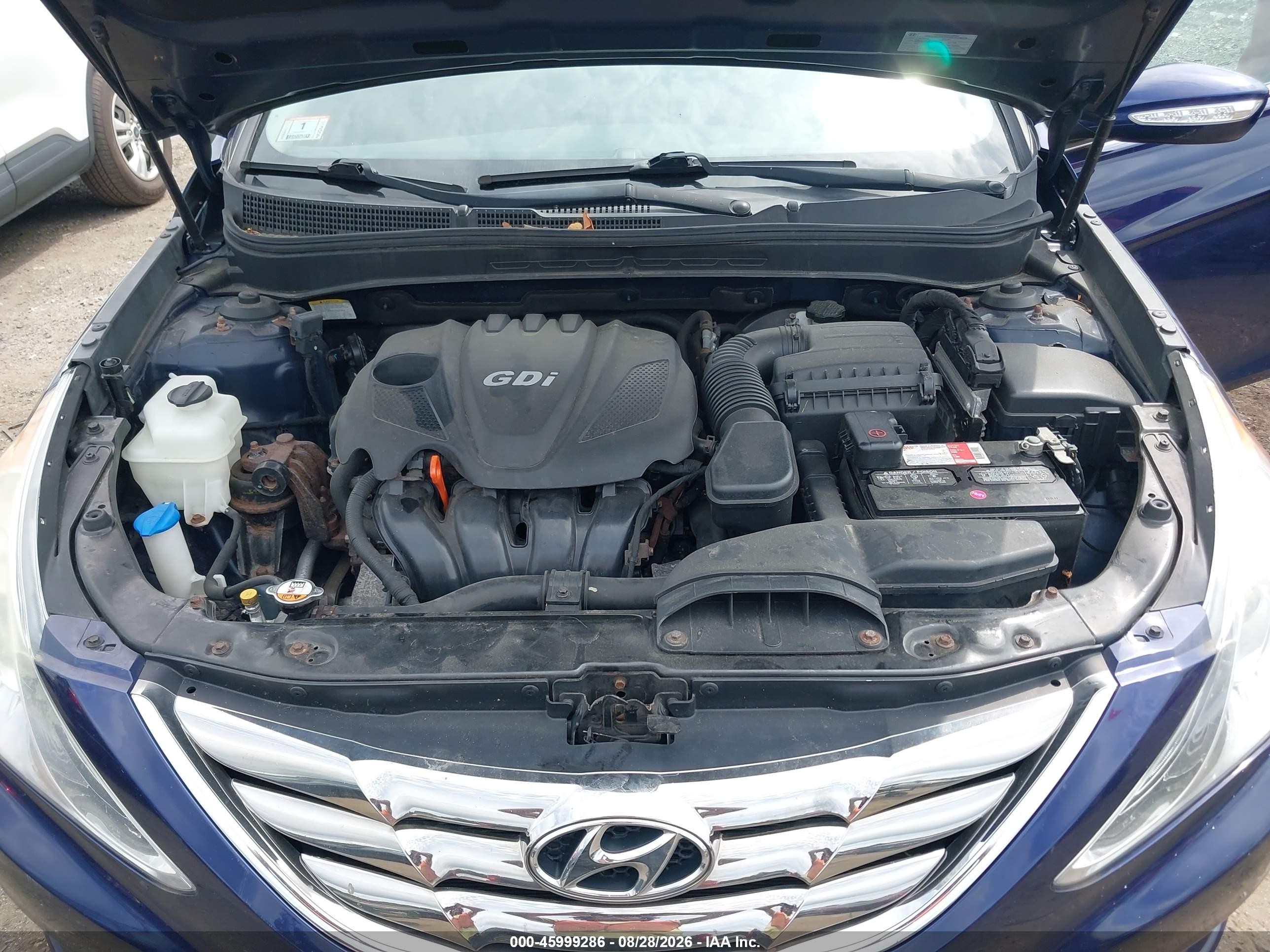 2013 Hyundai Sonata Limited Blue vin: 5NPEC4AC5DH653719