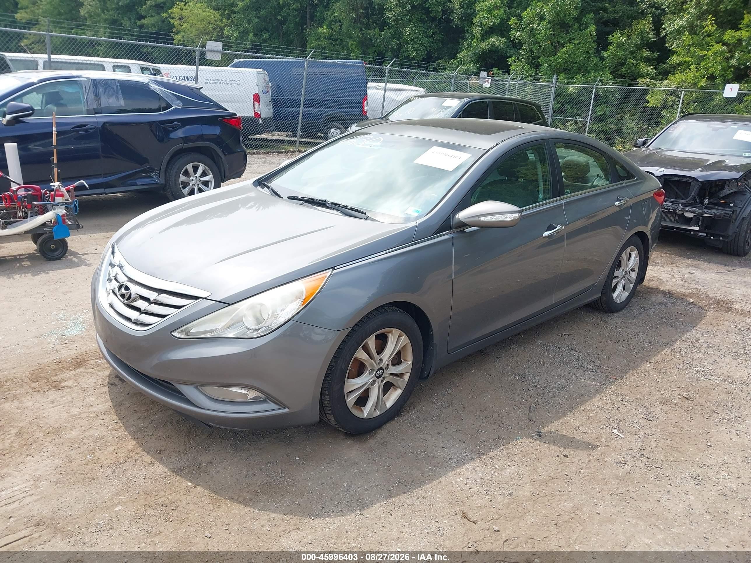 2013 Hyundai Sonata Limited Gray vin: 5NPEC4AC5DH666230