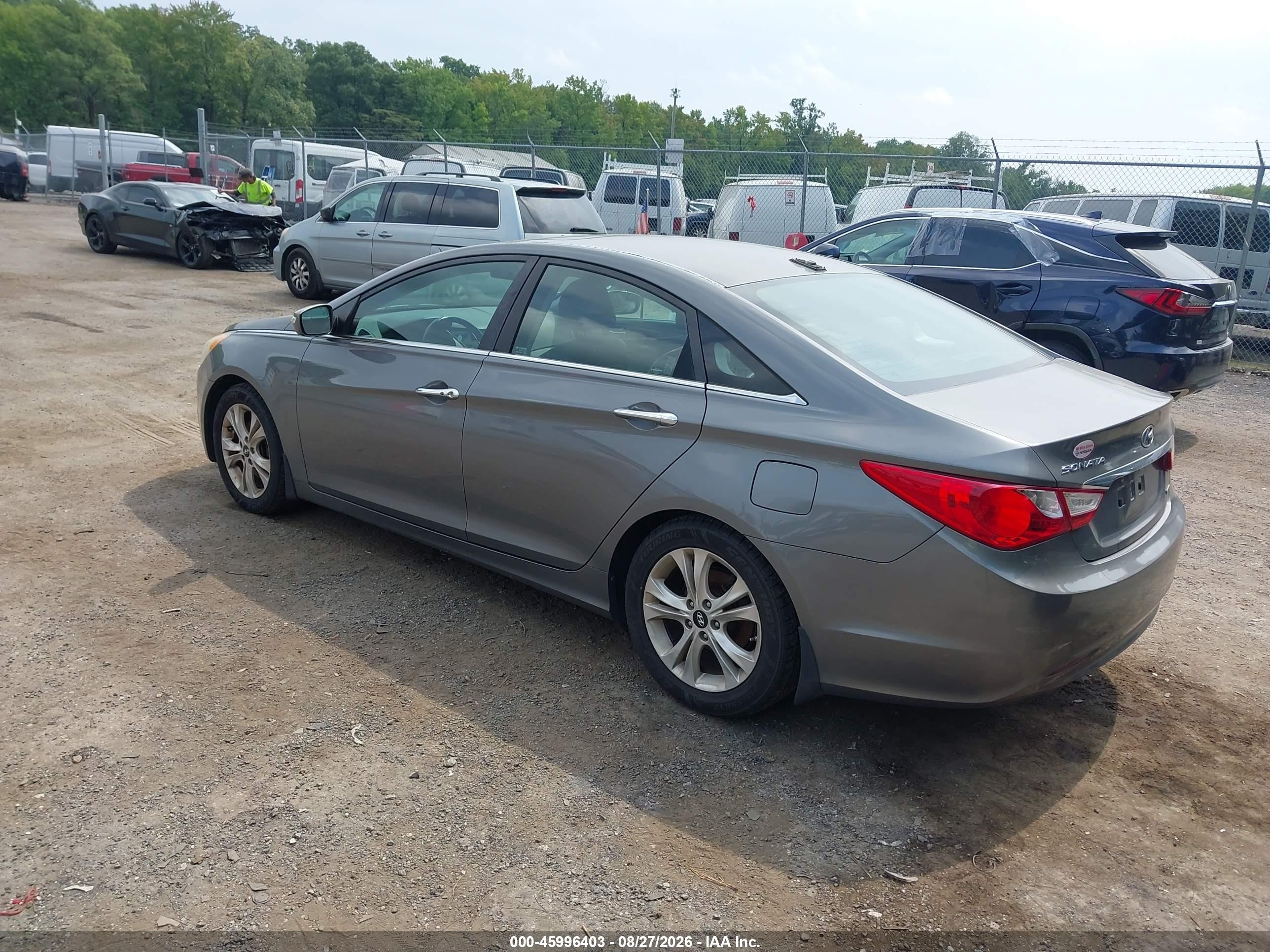 2013 Hyundai Sonata Limited Gray vin: 5NPEC4AC5DH666230