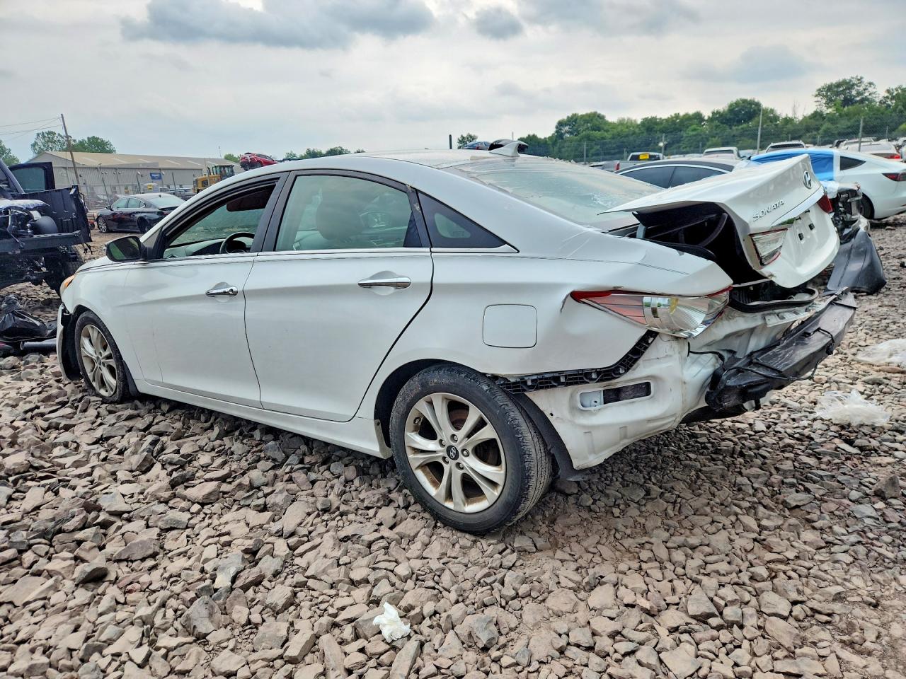 2013 Hyundai Sonata Limited White vin: 5NPEC4AC5DH684324