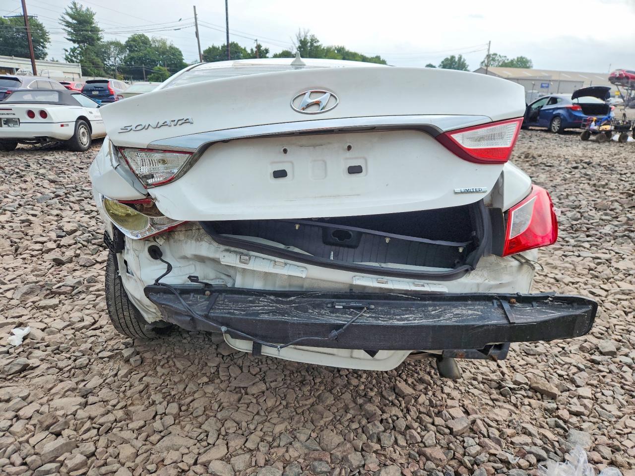 2013 Hyundai Sonata Limited White vin: 5NPEC4AC5DH684324