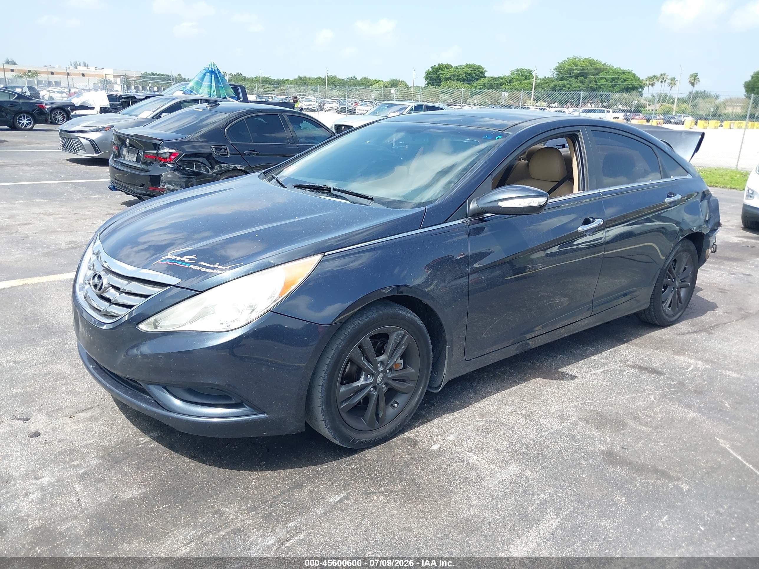2013 Hyundai Sonata Limited Синий vin: 5NPEC4AC5DH709478