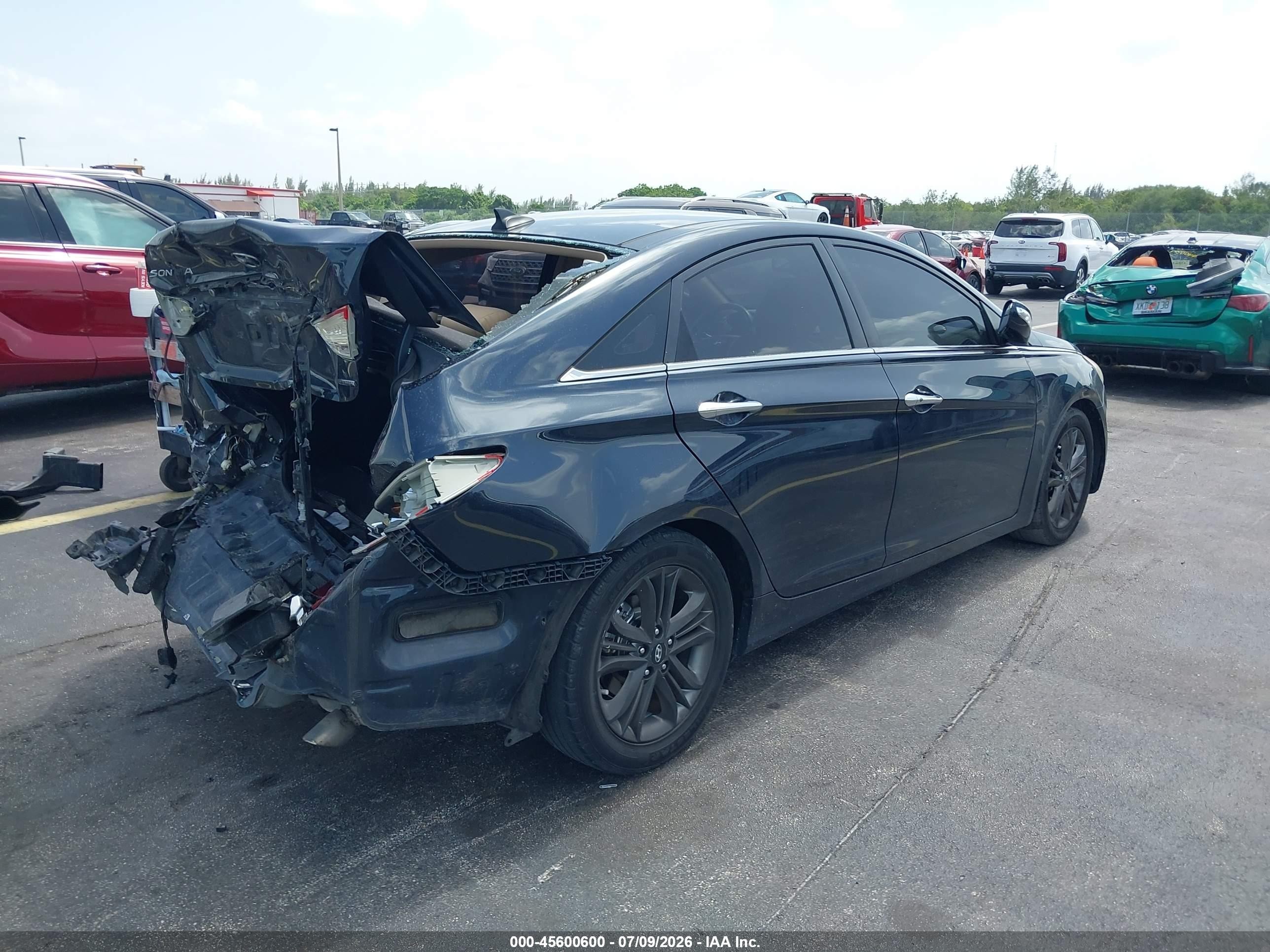 2013 Hyundai Sonata Limited Синий vin: 5NPEC4AC5DH709478
