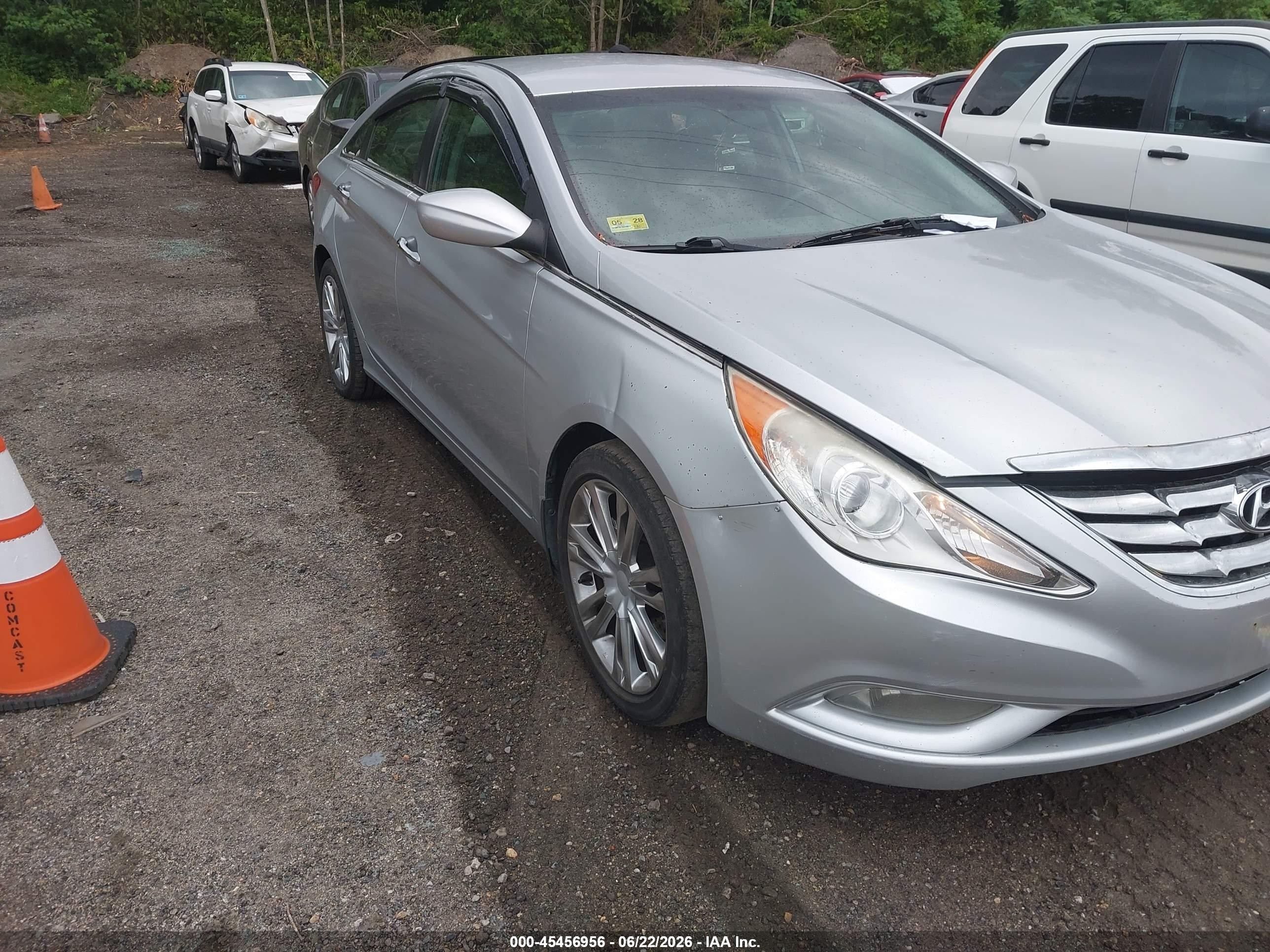 2013 Hyundai Sonata Se Silver vin: 5NPEC4AC5DH744974