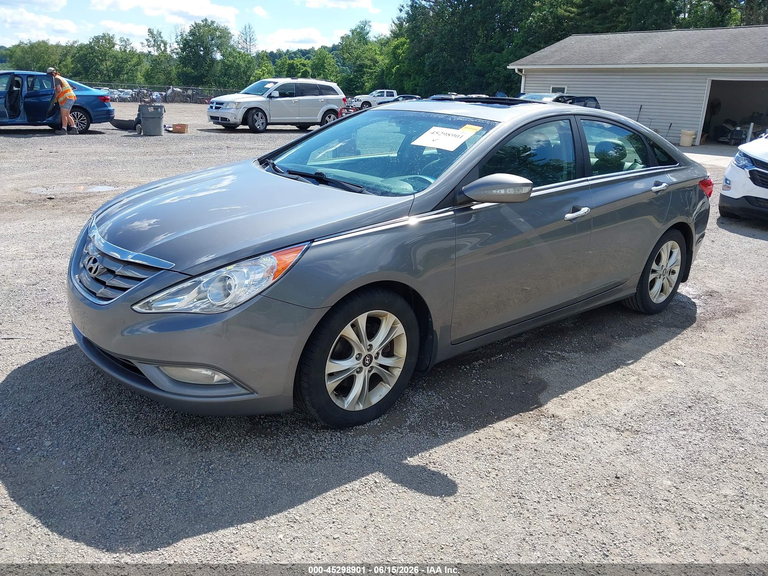 2013 Hyundai Sonata Limited Gray vin: 5NPEC4AC5DH786142