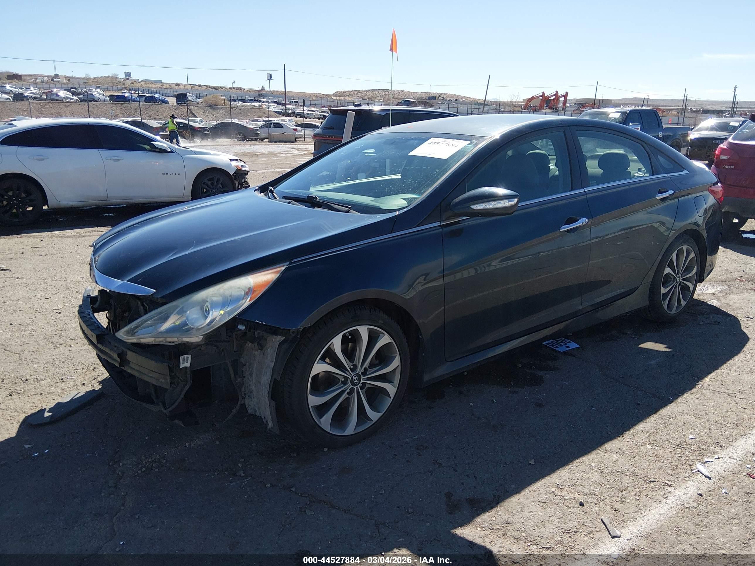 2014 Hyundai Sonata Se Dark Blue vin: 5NPEC4AC5EH825412