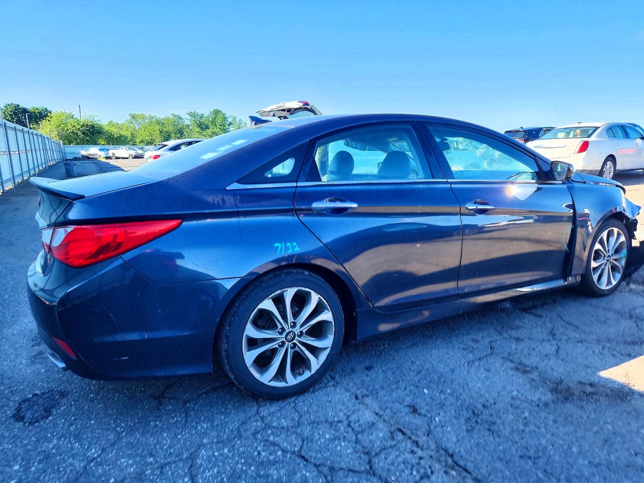 2014 Hyundai Sonata Se Gray vin: 5NPEC4AC5EH827225