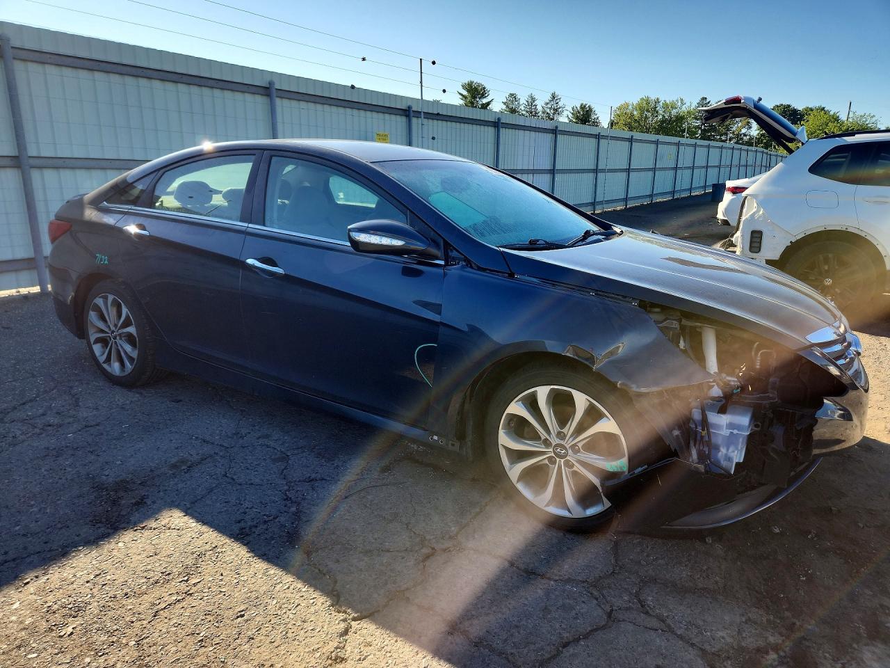 2014 Hyundai Sonata Se Gray vin: 5NPEC4AC5EH827225