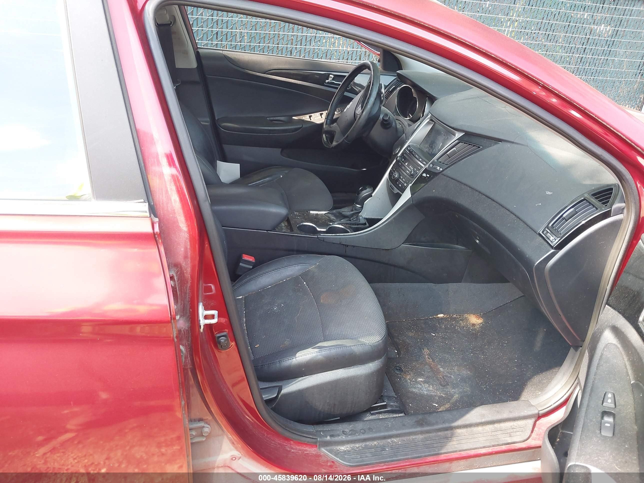 2014 Hyundai Sonata Se Red vin: 5NPEC4AC5EH828049