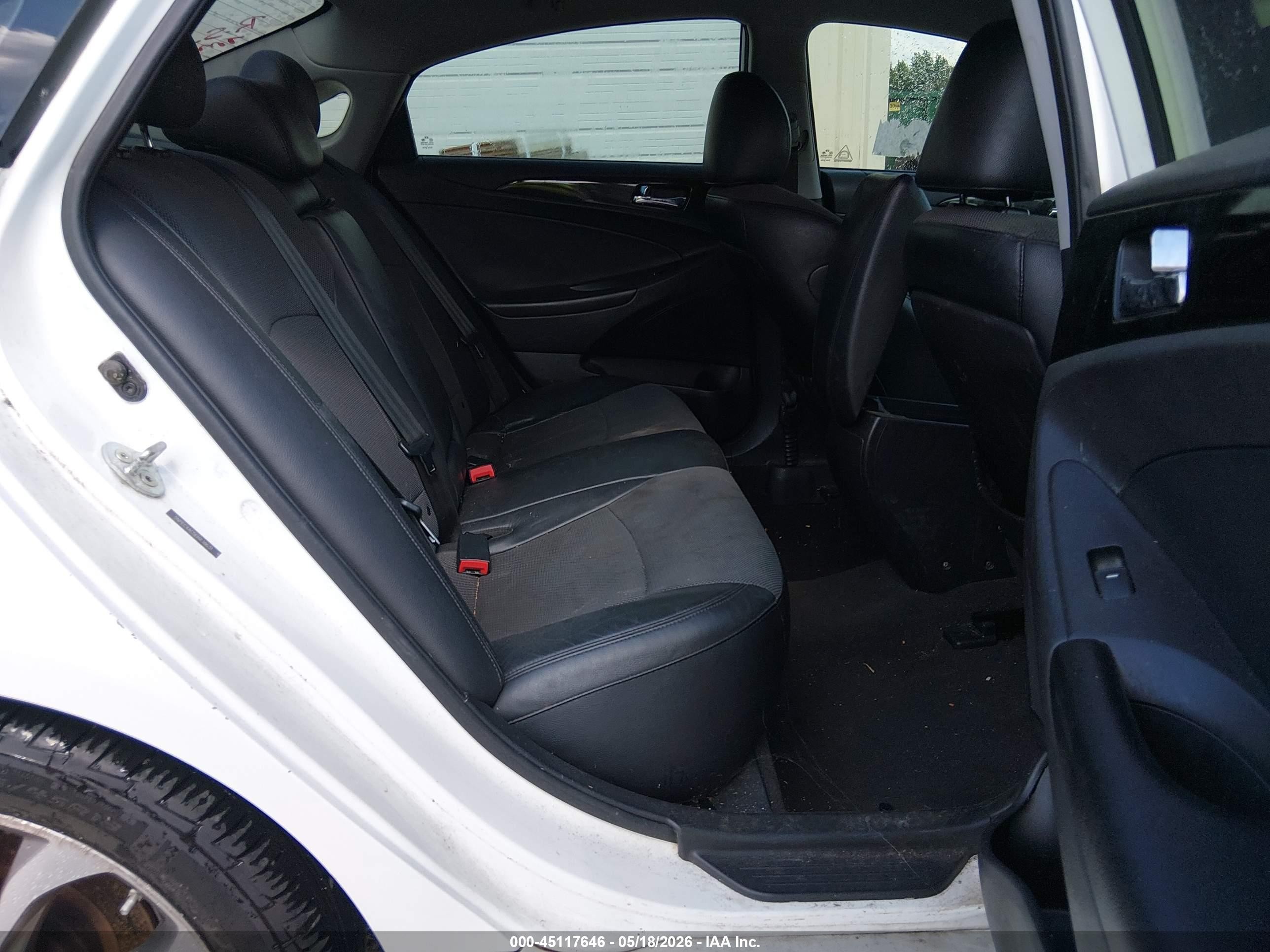 2014 Hyundai Sonata Se White vin: 5NPEC4AC5EH838631