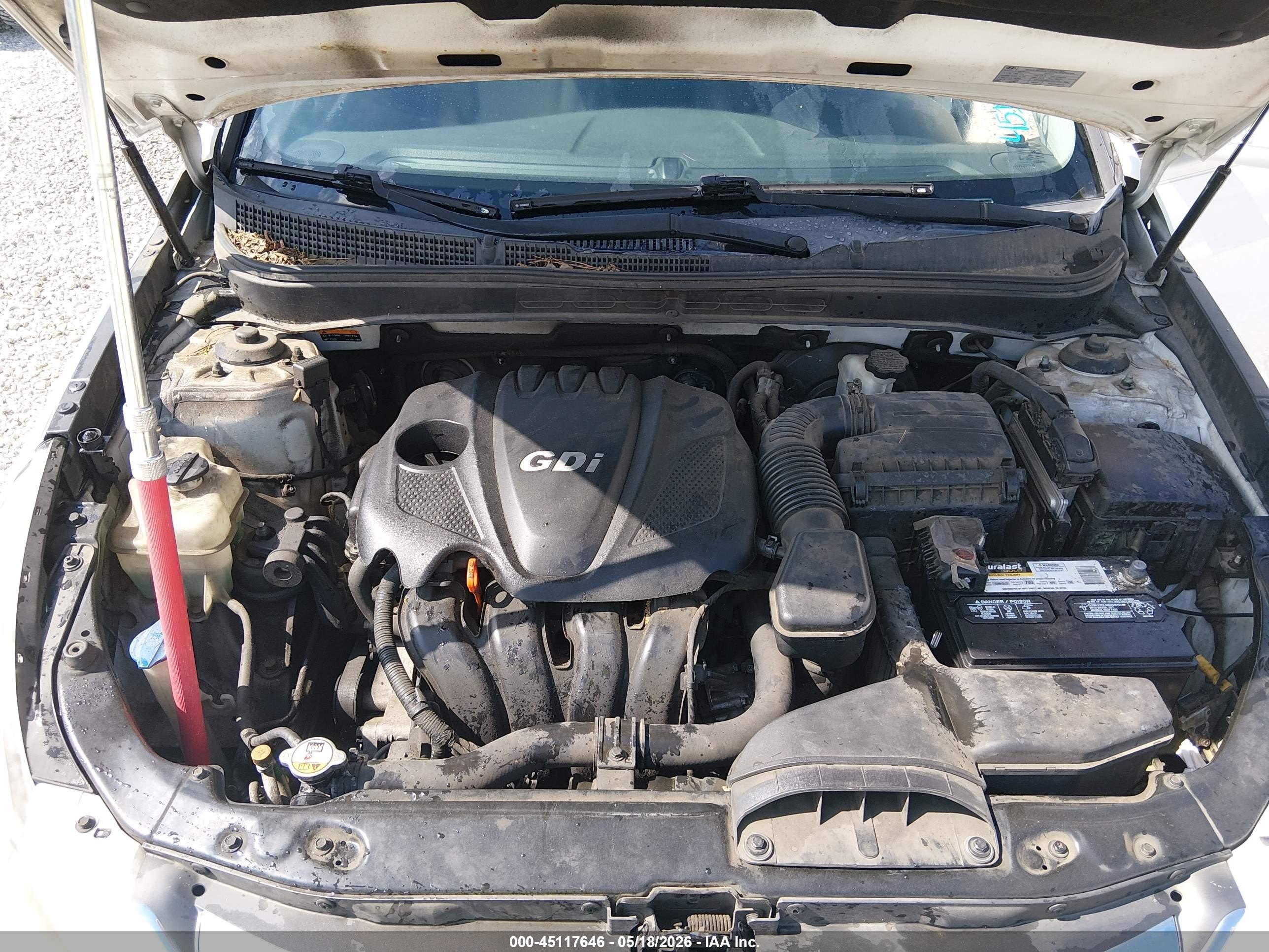 2014 Hyundai Sonata Se White vin: 5NPEC4AC5EH838631
