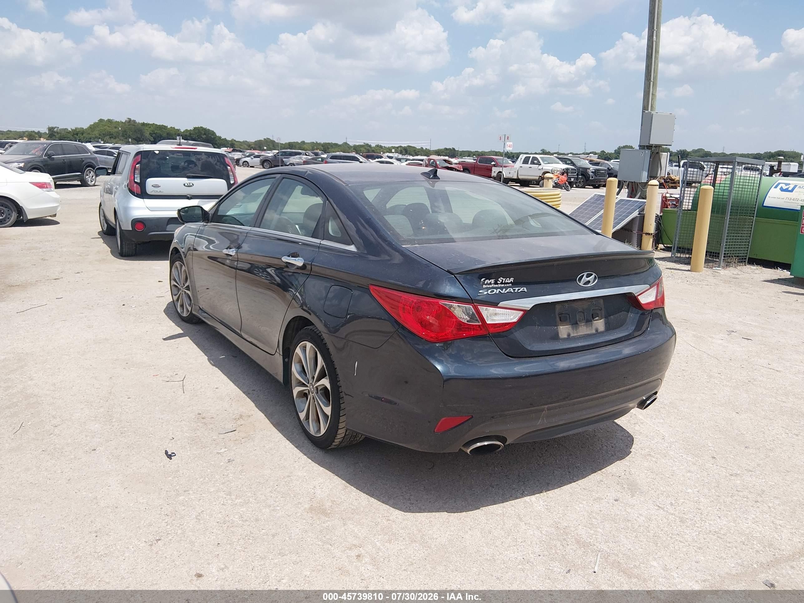 2014 Hyundai Sonata Se Dark Blue vin: 5NPEC4AC5EH848849