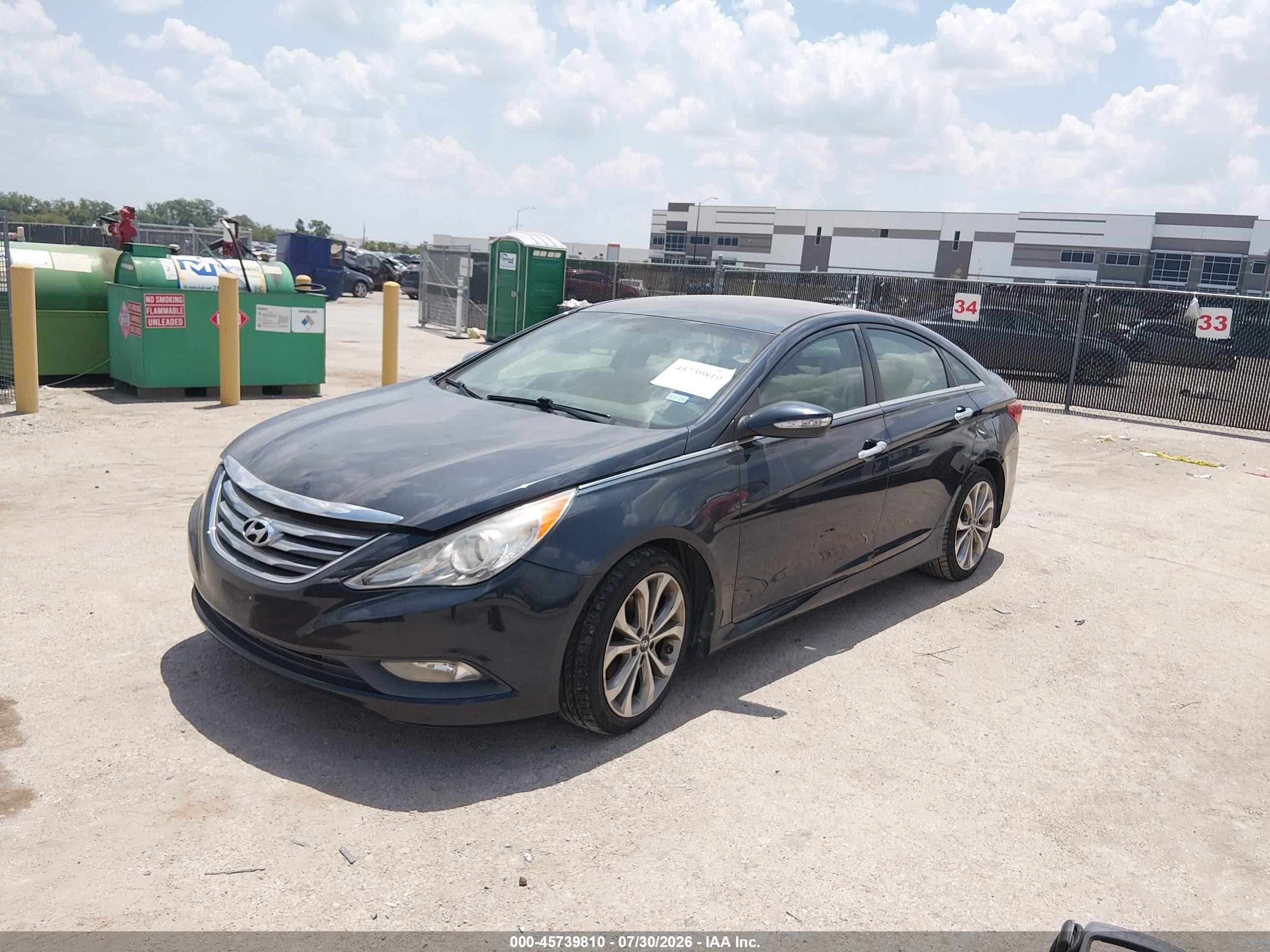 2014 Hyundai Sonata Se Dark Blue vin: 5NPEC4AC5EH848849