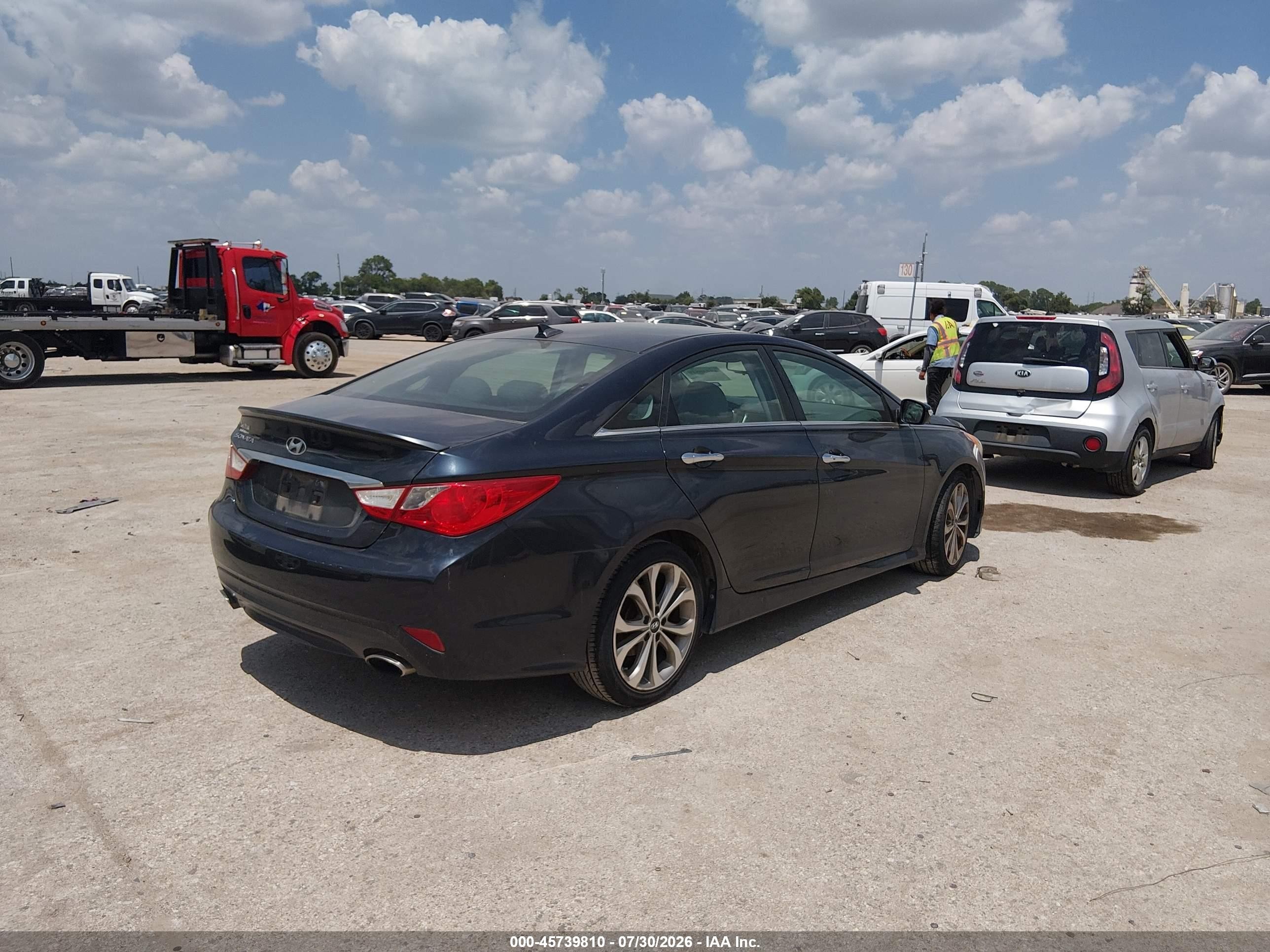 2014 Hyundai Sonata Se Dark Blue vin: 5NPEC4AC5EH848849