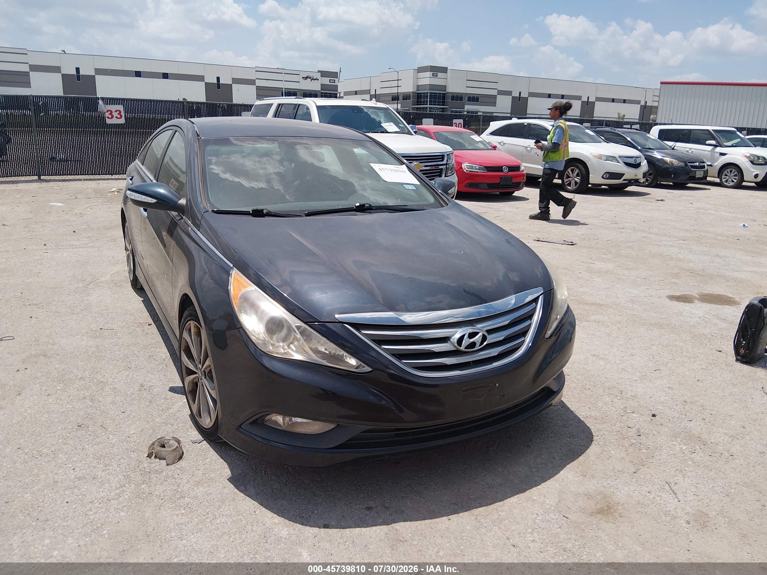2014 Hyundai Sonata Se Dark Blue vin: 5NPEC4AC5EH848849