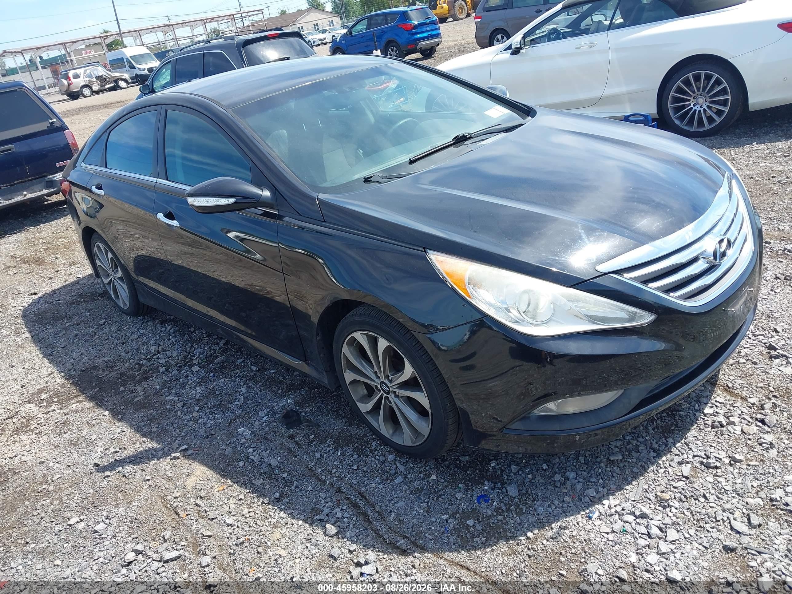 2014 Hyundai Sonata Se Черный vin: 5NPEC4AC5EH861195