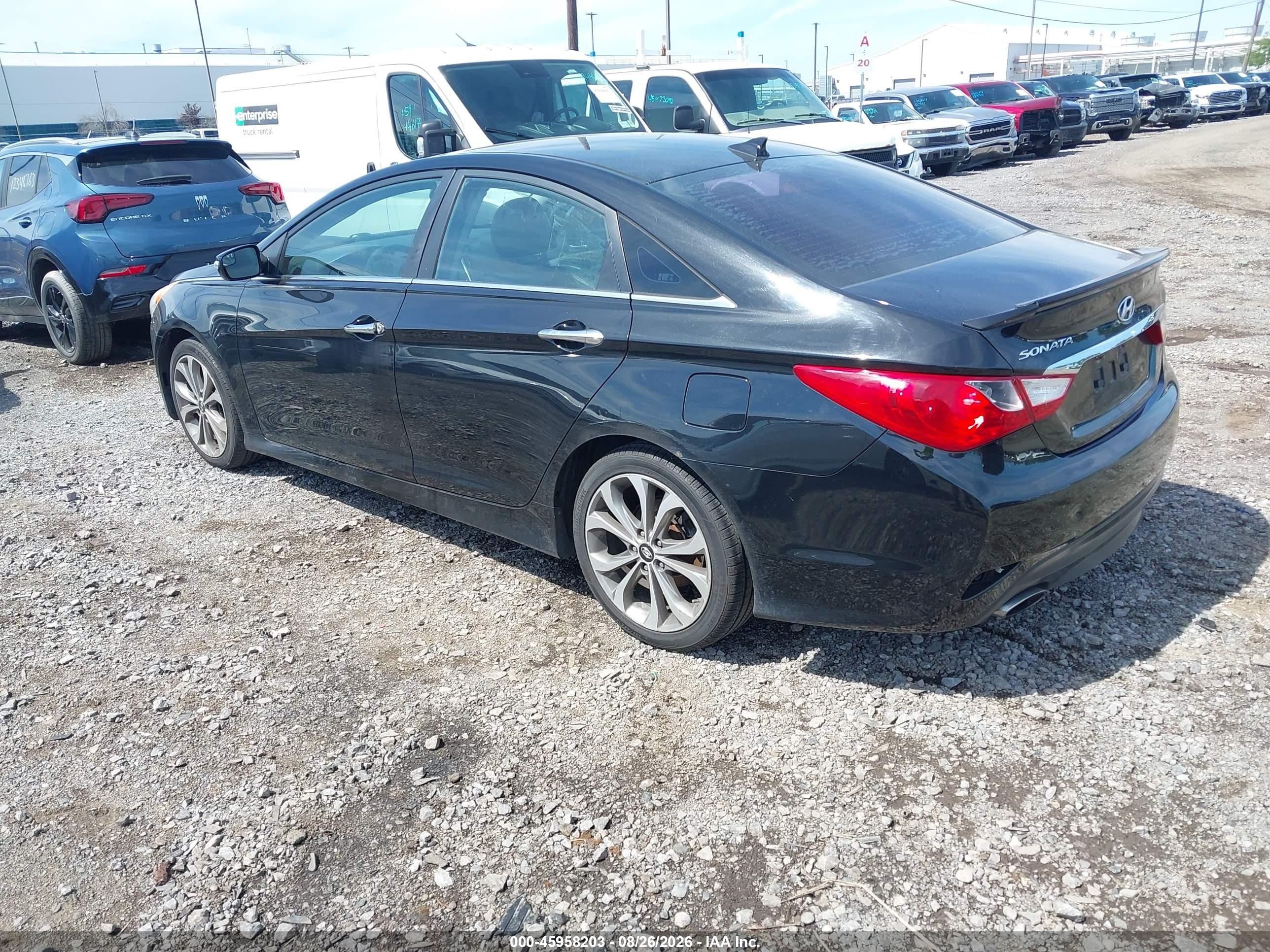 2014 Hyundai Sonata Se Черный vin: 5NPEC4AC5EH861195