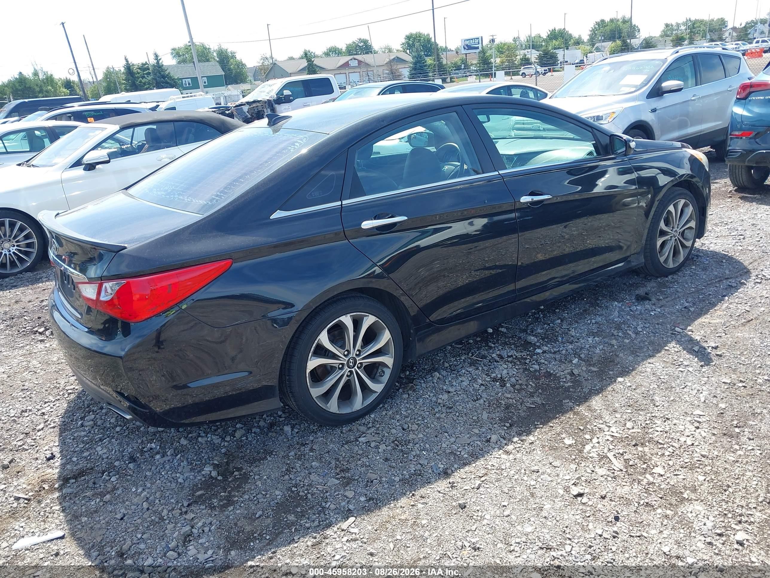 2014 Hyundai Sonata Se Черный vin: 5NPEC4AC5EH861195