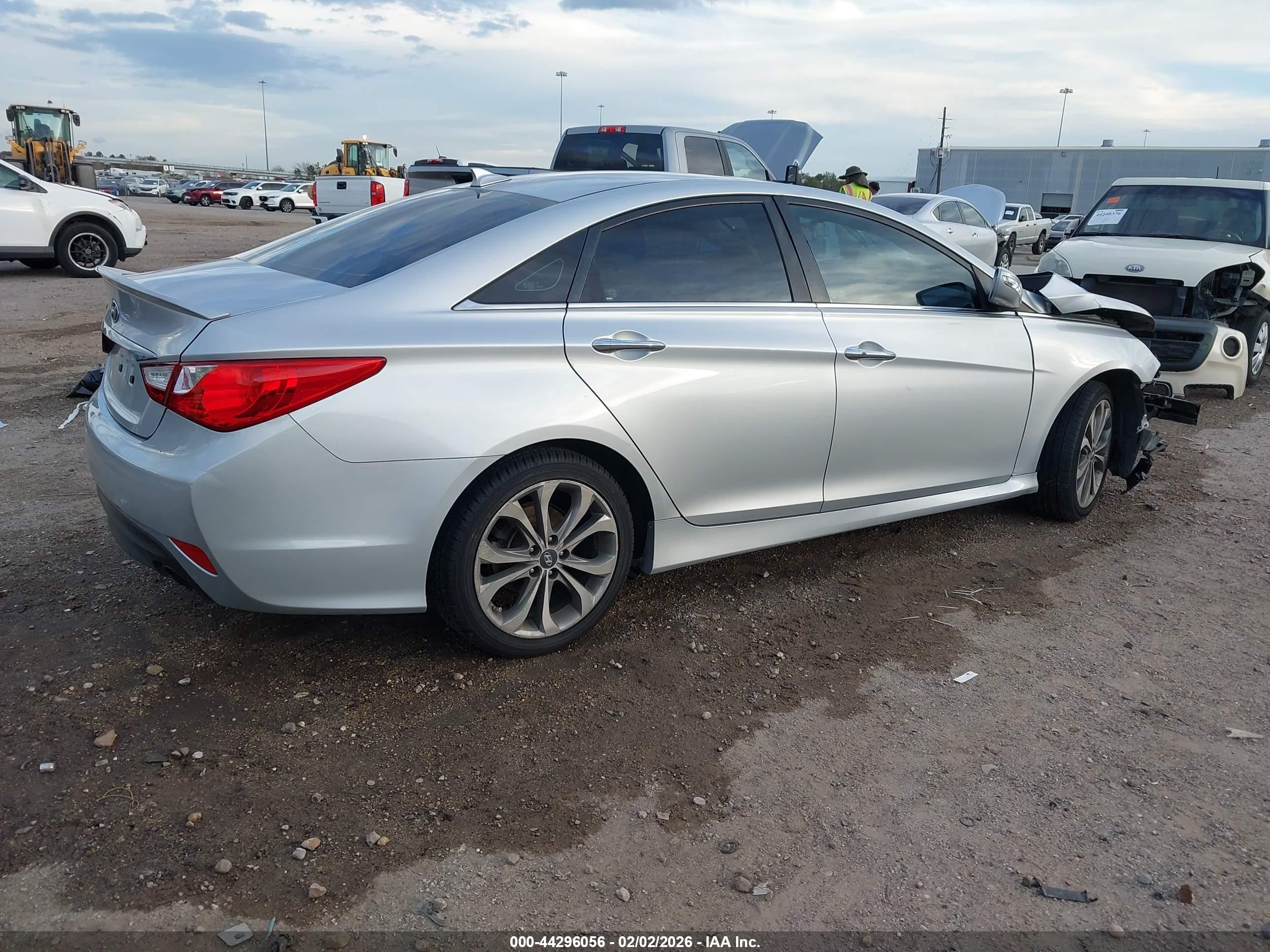 2014 Hyundai Sonata Se Silver vin: 5NPEC4AC5EH880782