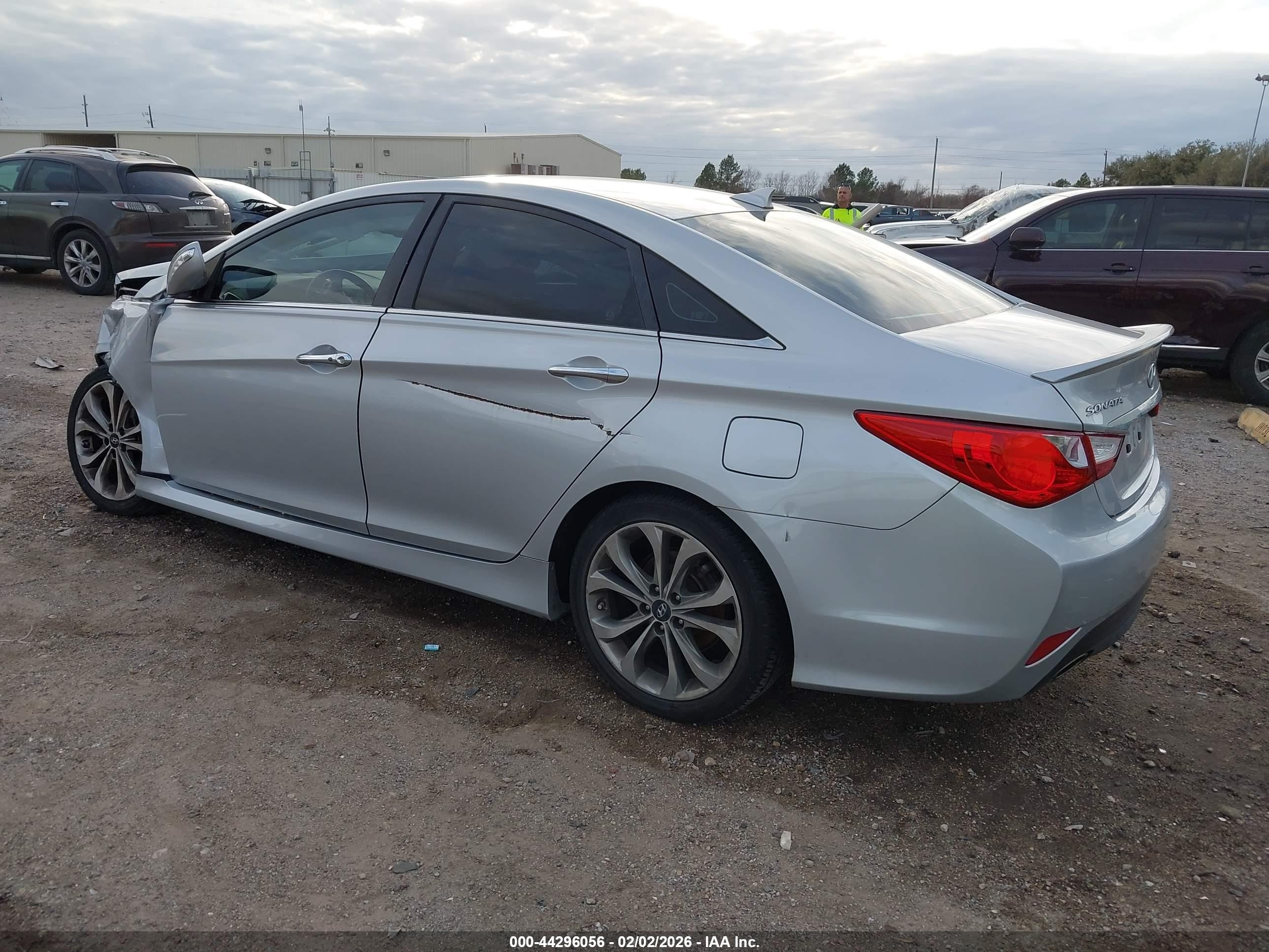 2014 Hyundai Sonata Se Silver vin: 5NPEC4AC5EH880782