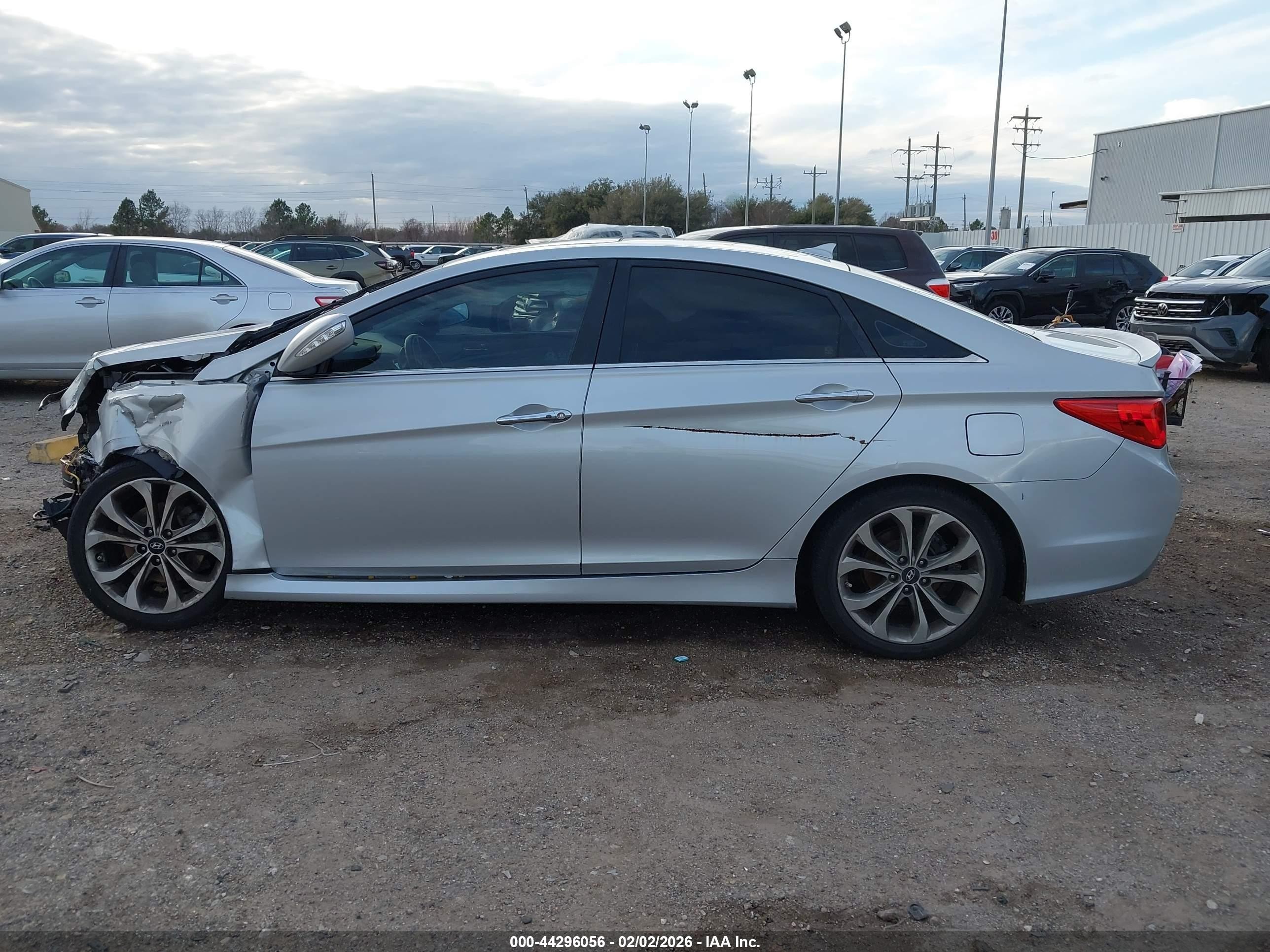 2014 Hyundai Sonata Se Silver vin: 5NPEC4AC5EH880782
