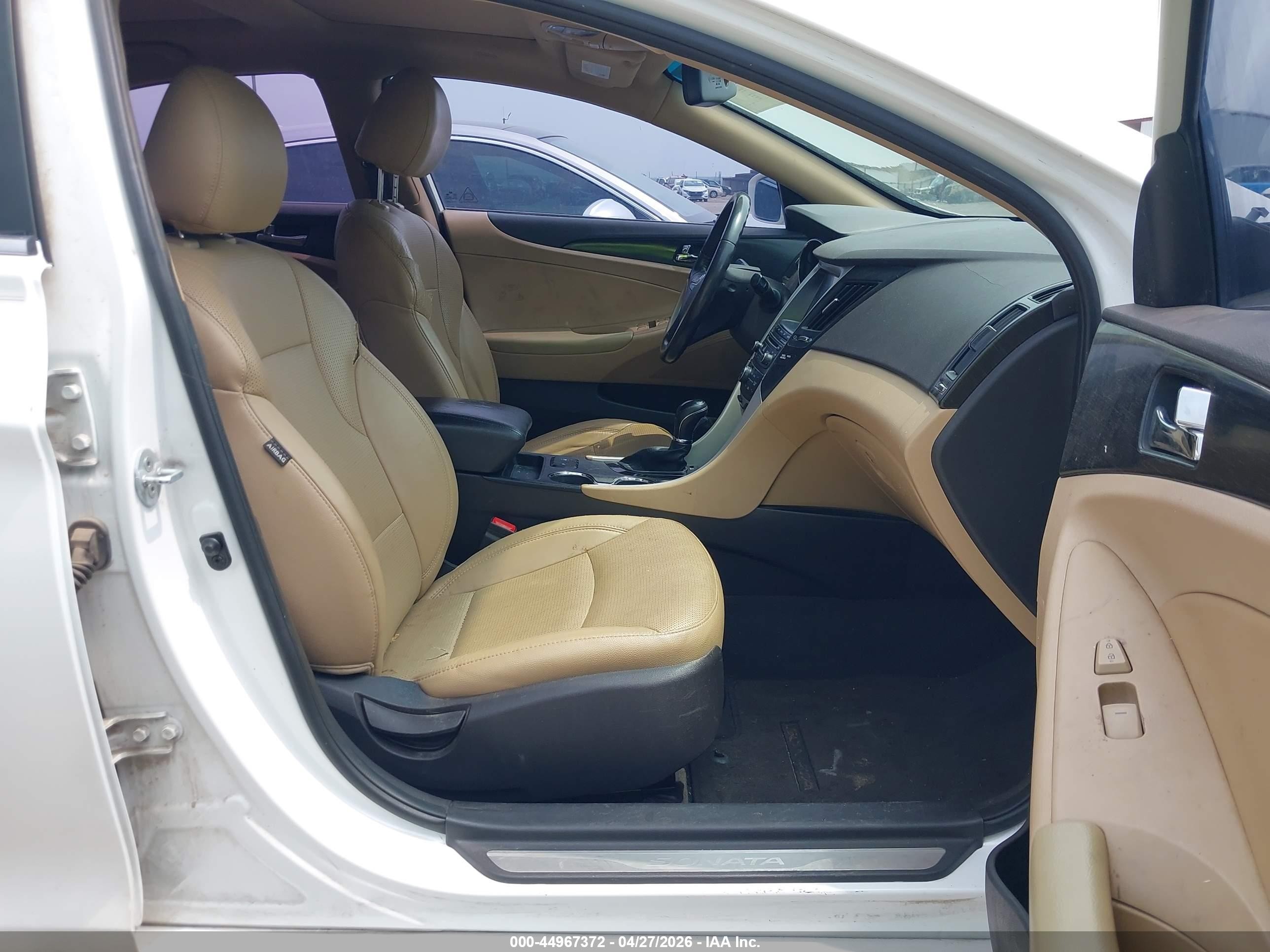 2014 Hyundai Sonata Limited White vin: 5NPEC4AC5EH918348