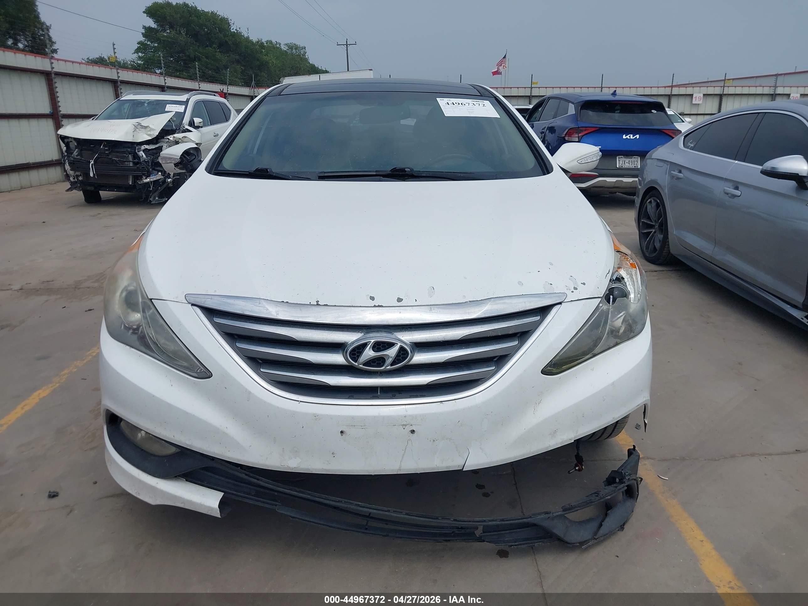 2014 Hyundai Sonata Limited White vin: 5NPEC4AC5EH918348