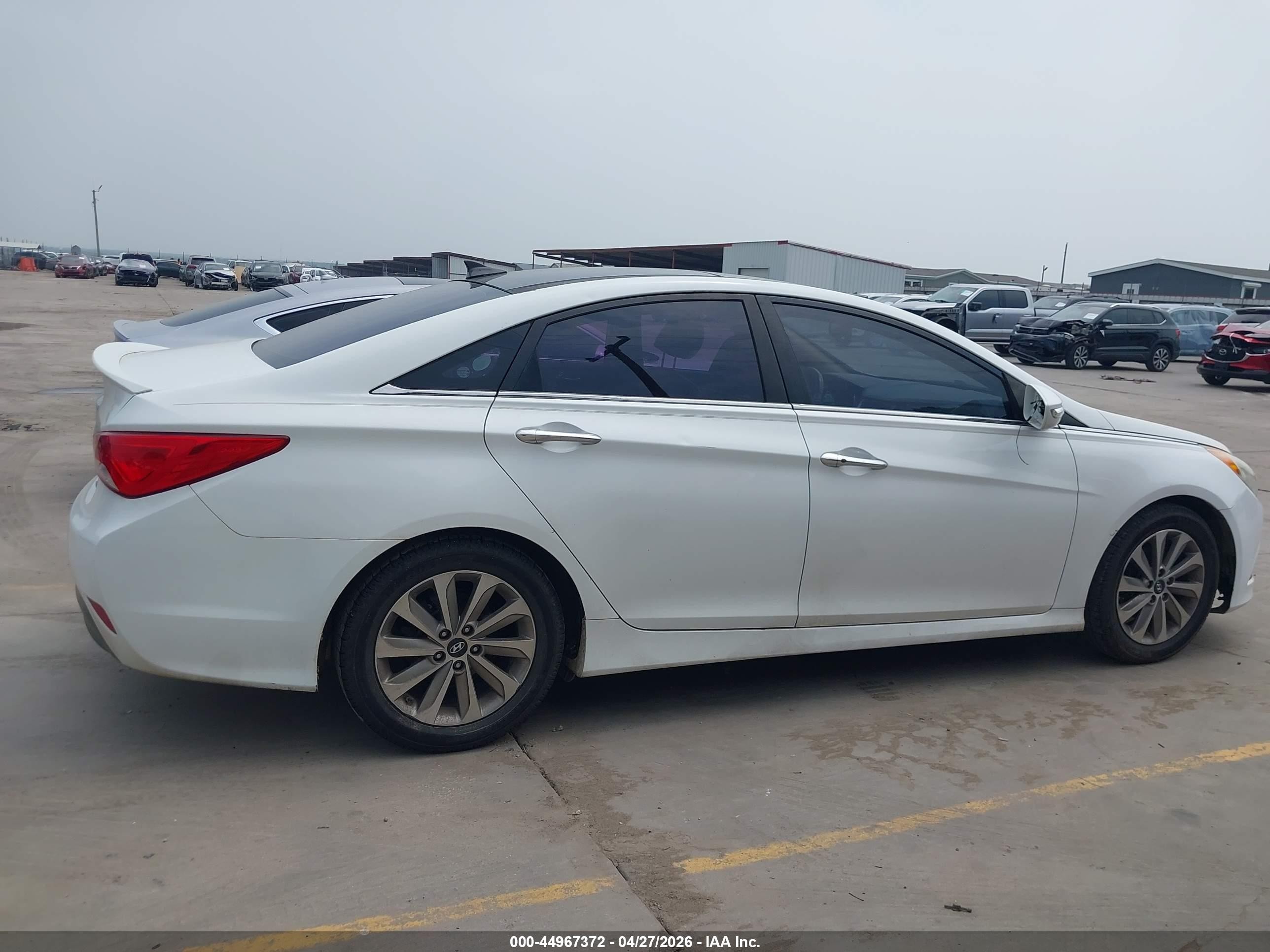 2014 Hyundai Sonata Limited White vin: 5NPEC4AC5EH918348
