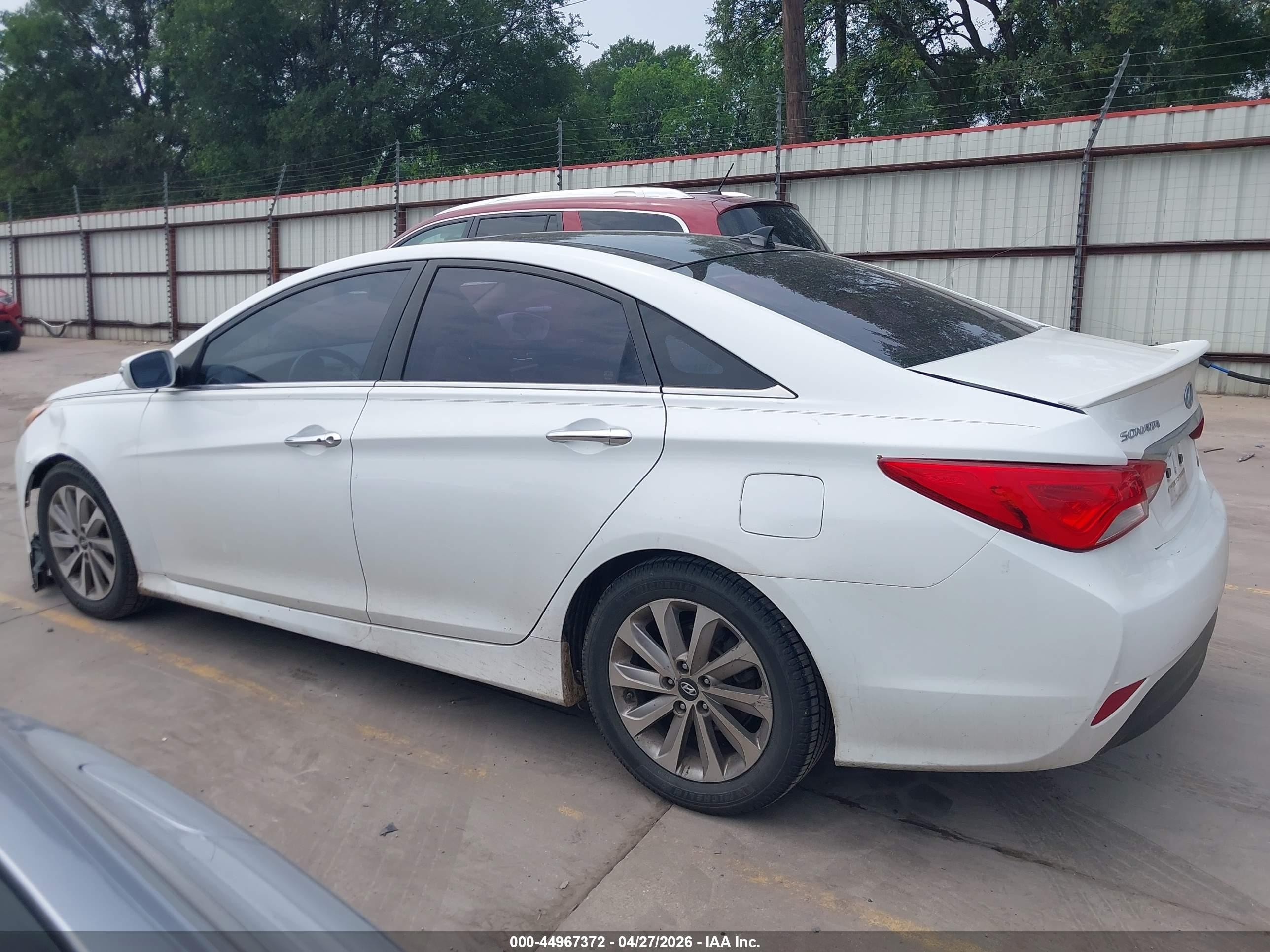 2014 Hyundai Sonata Limited White vin: 5NPEC4AC5EH918348