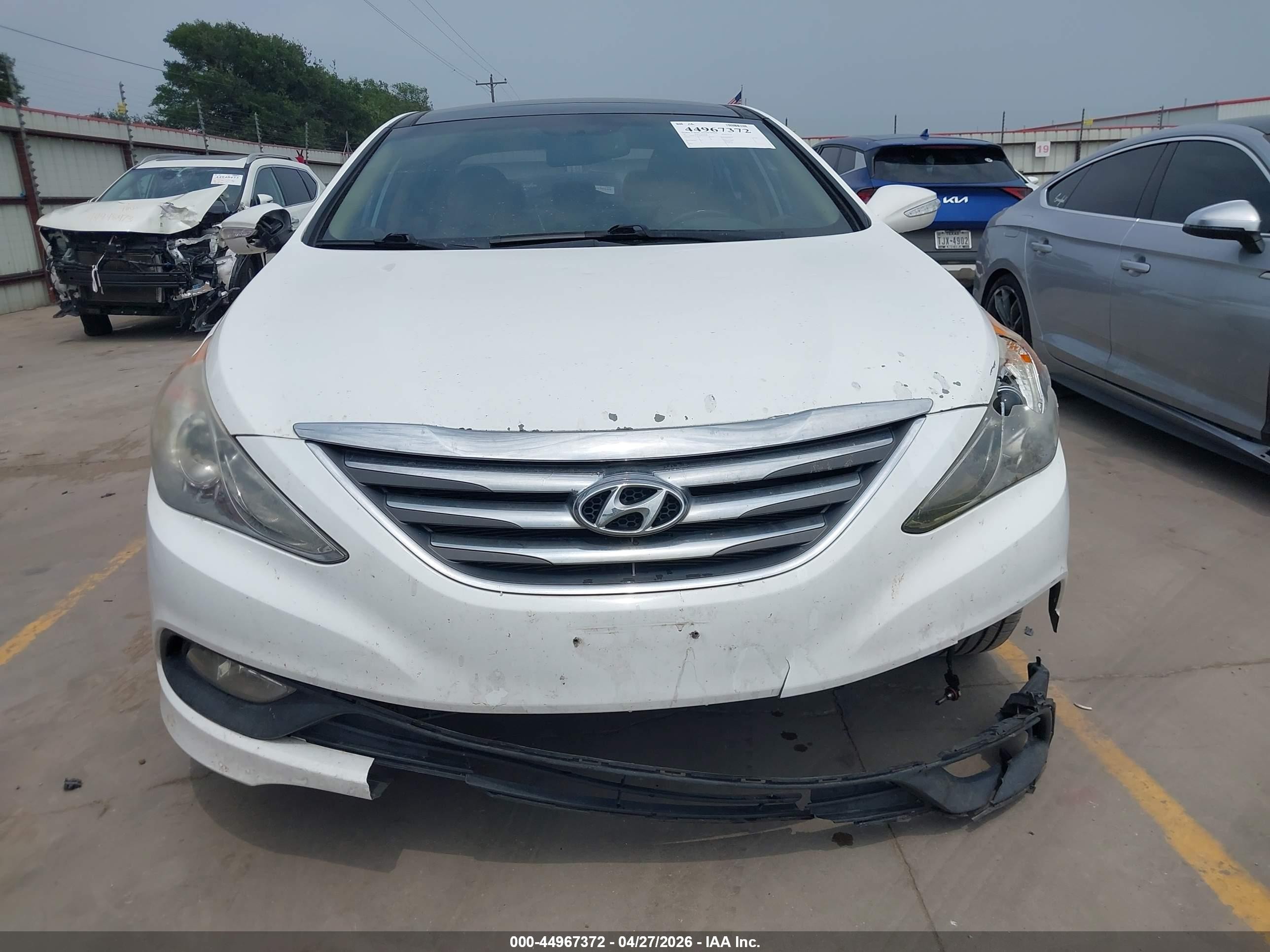 2014 Hyundai Sonata Limited White vin: 5NPEC4AC5EH918348