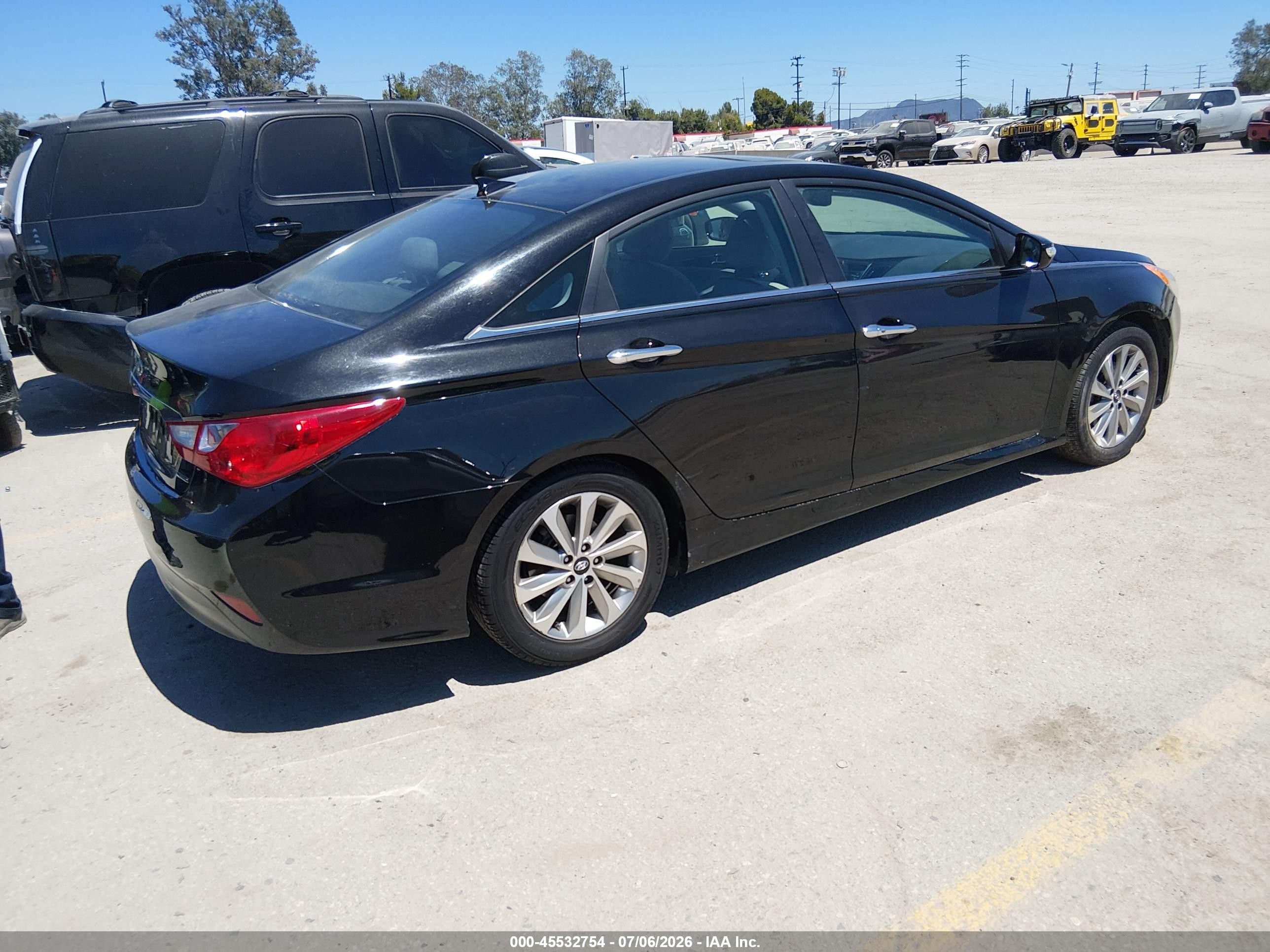 2014 Hyundai Sonata Limited Black vin: 5NPEC4AC5EH926840
