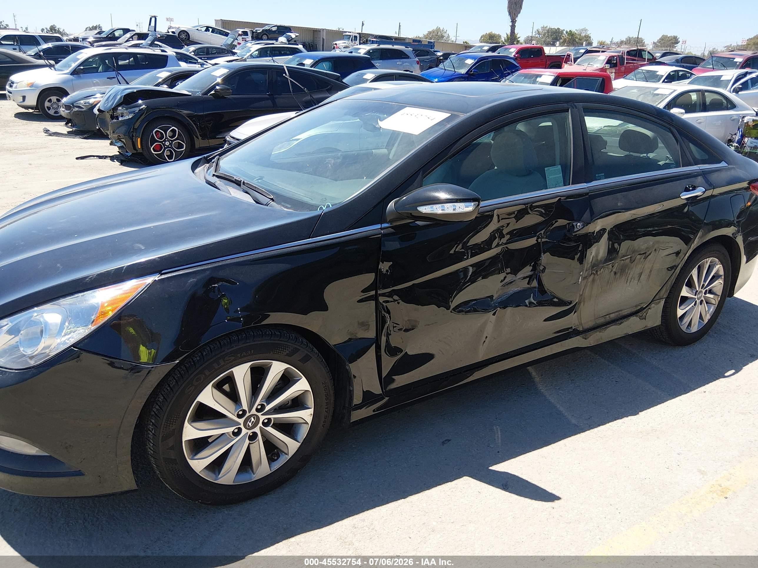 2014 Hyundai Sonata Limited Black vin: 5NPEC4AC5EH926840