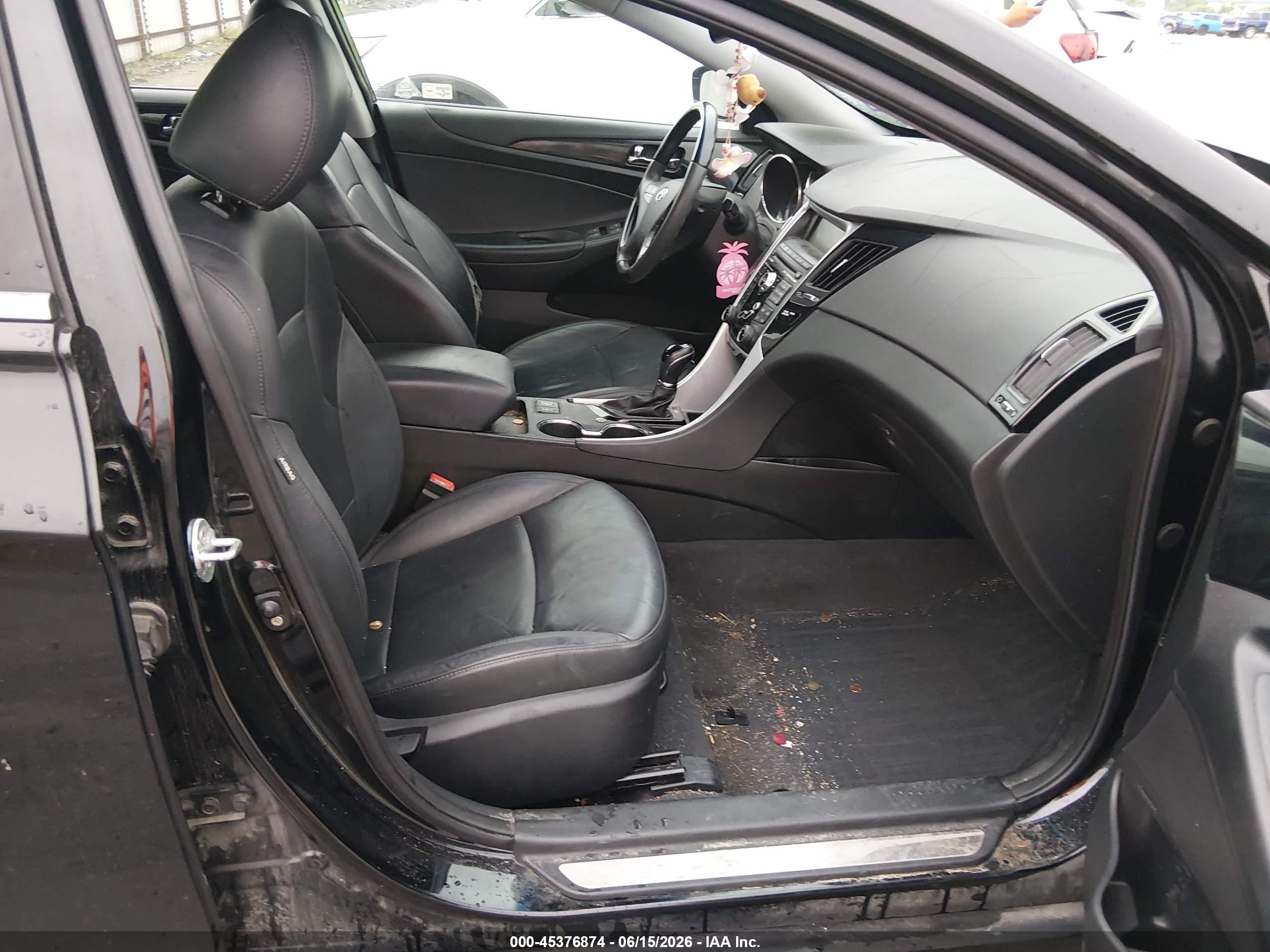 2011 Hyundai Sonata Limited Black vin: 5NPEC4AC6BH007926