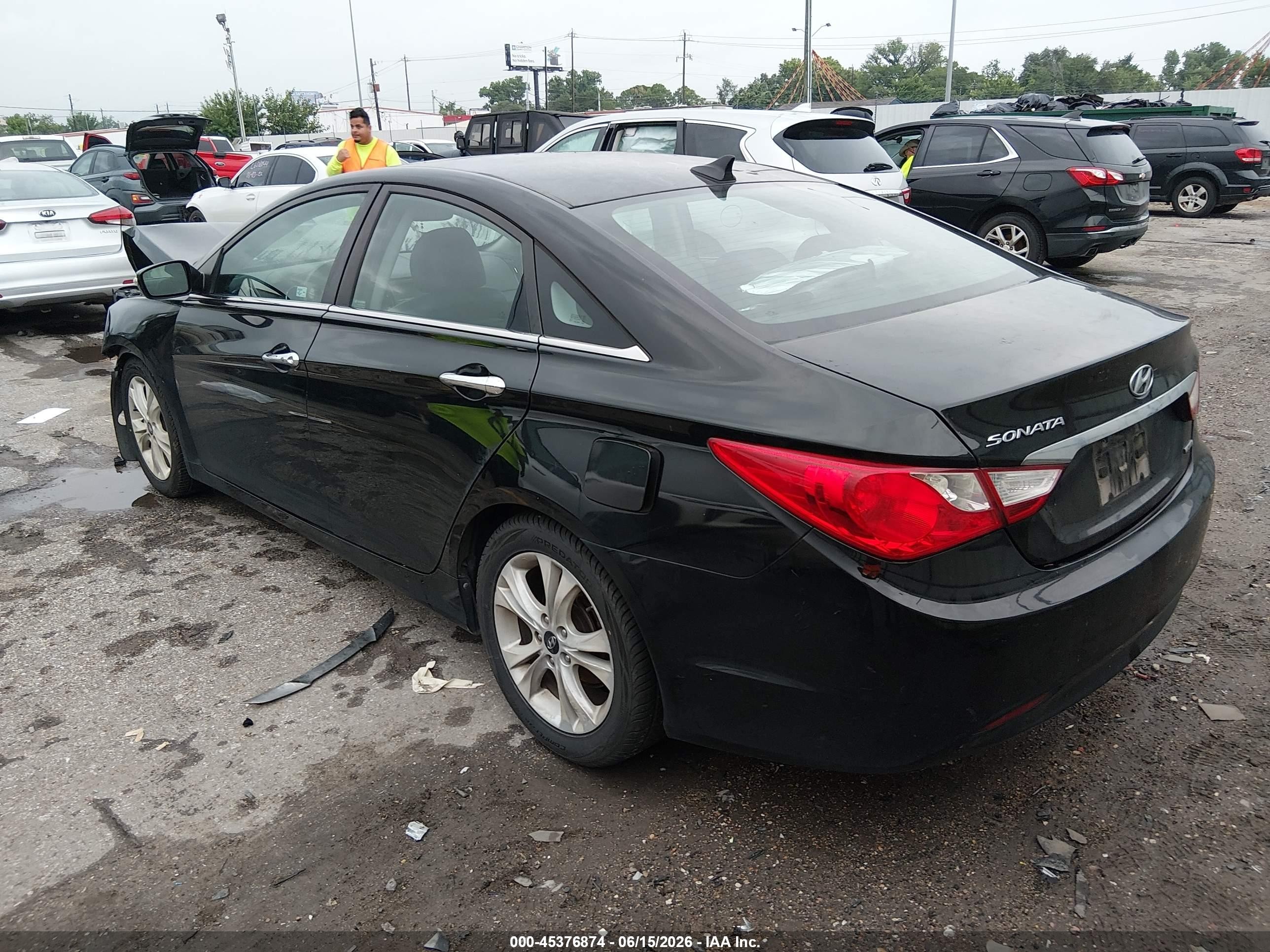 2011 Hyundai Sonata Limited Black vin: 5NPEC4AC6BH007926