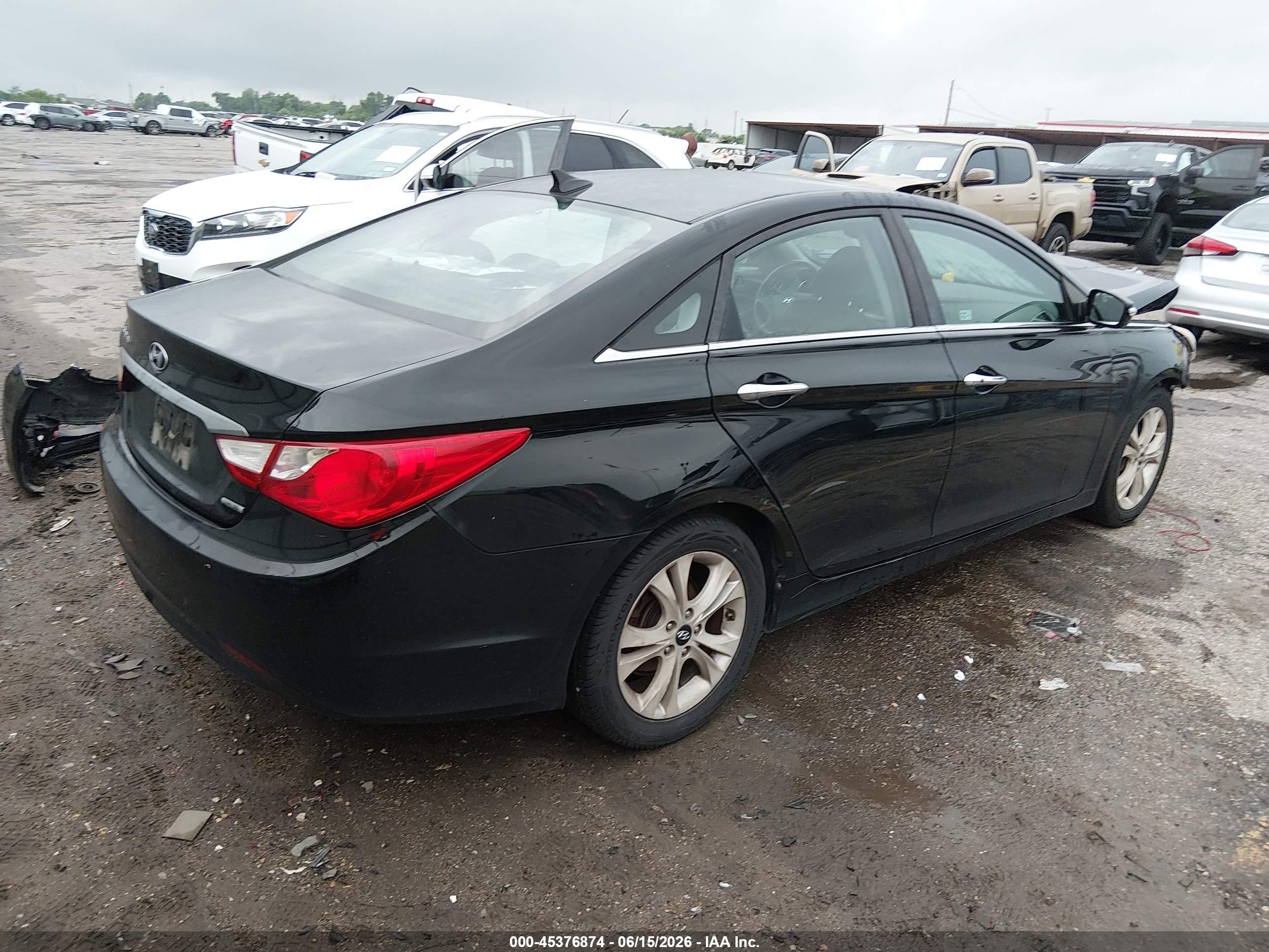 2011 Hyundai Sonata Limited Black vin: 5NPEC4AC6BH007926
