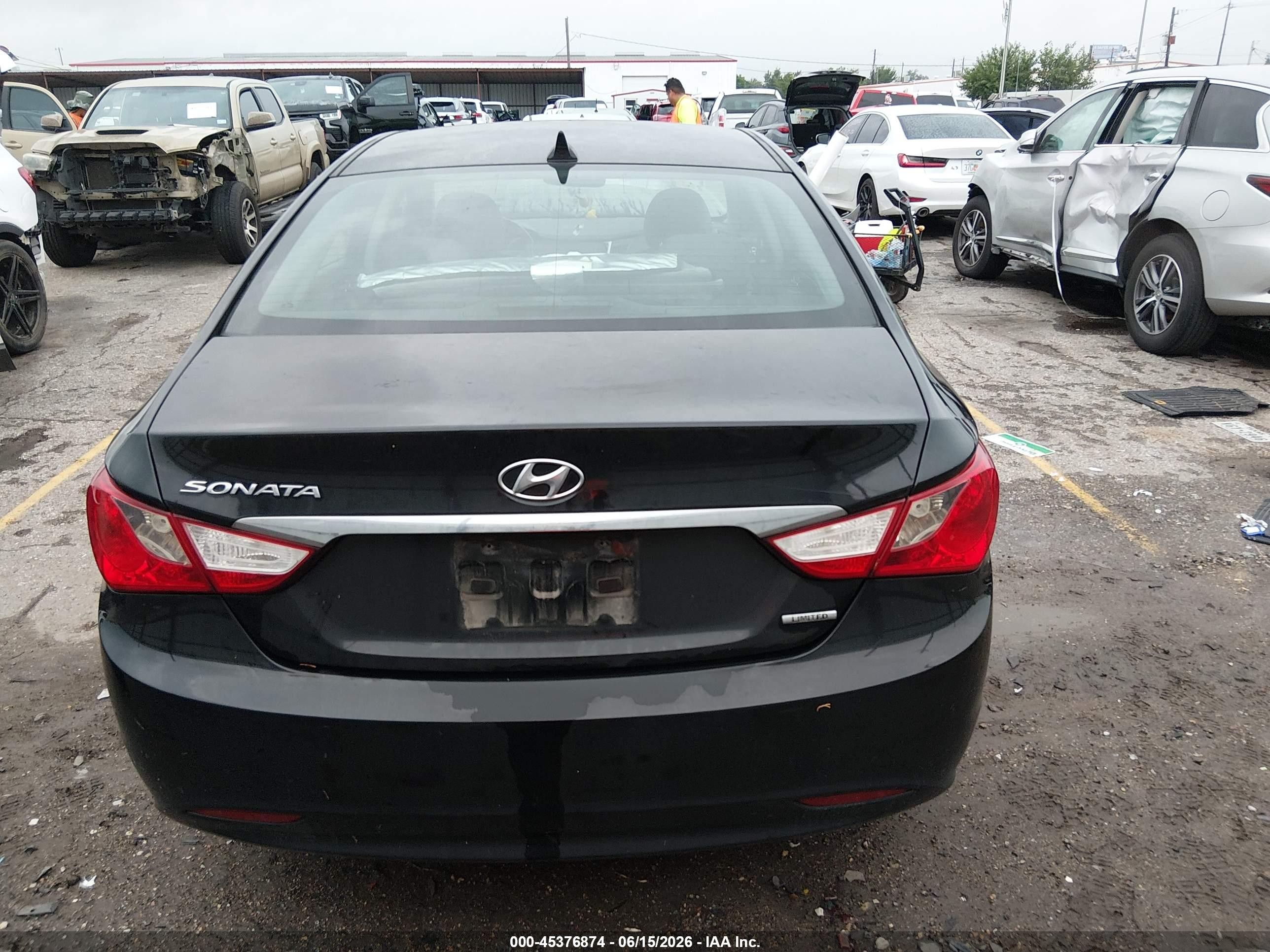 2011 Hyundai Sonata Limited Black vin: 5NPEC4AC6BH007926