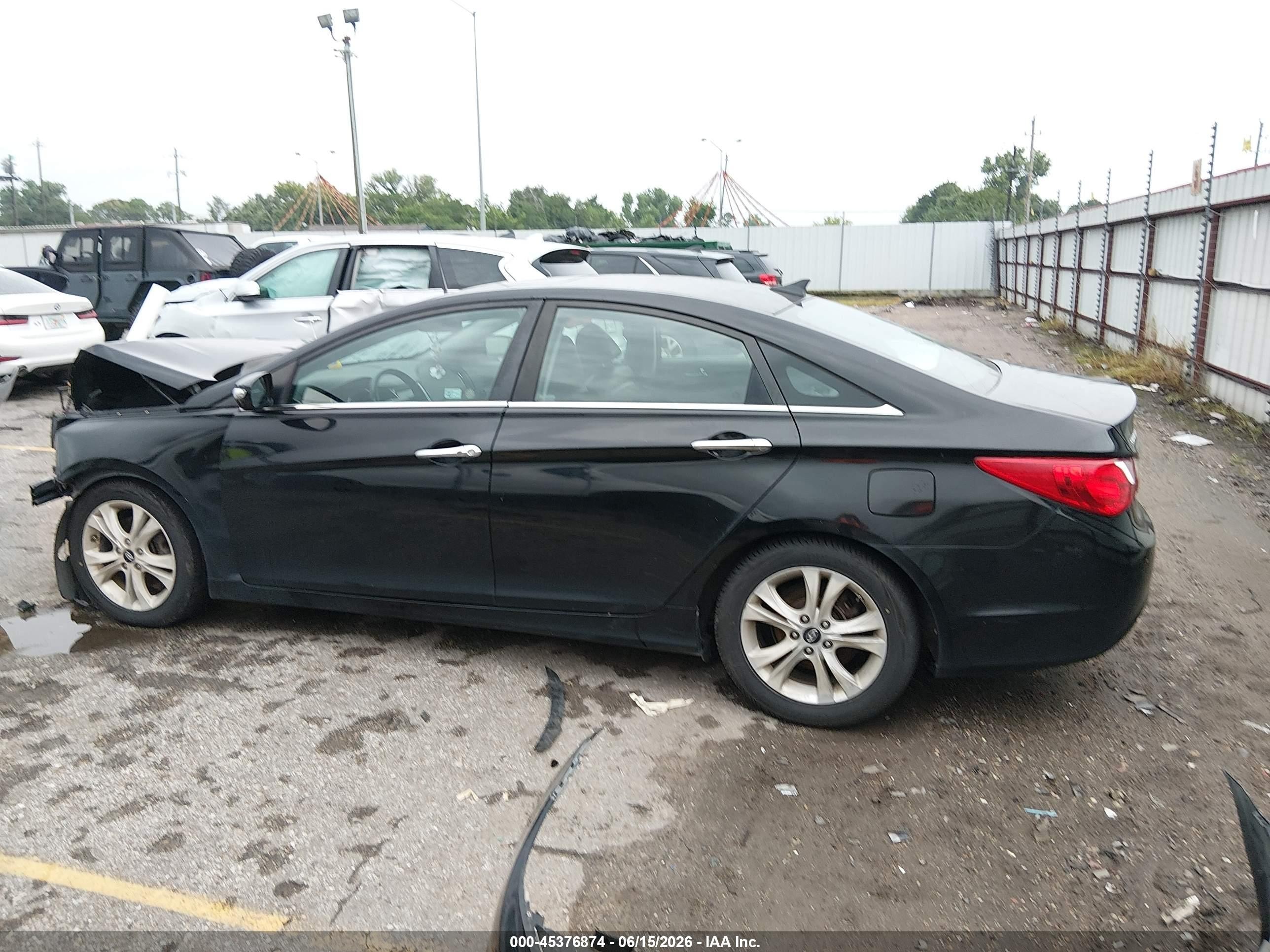 2011 Hyundai Sonata Limited Black vin: 5NPEC4AC6BH007926