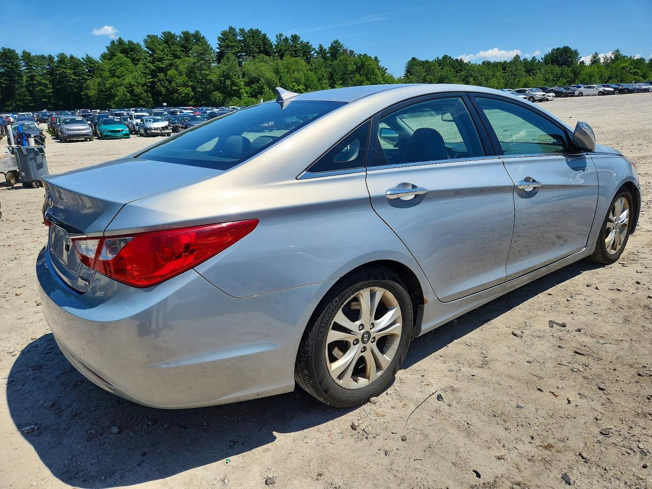 2011 Hyundai Sonata Limited Silver vin: 5NPEC4AC6BH013905